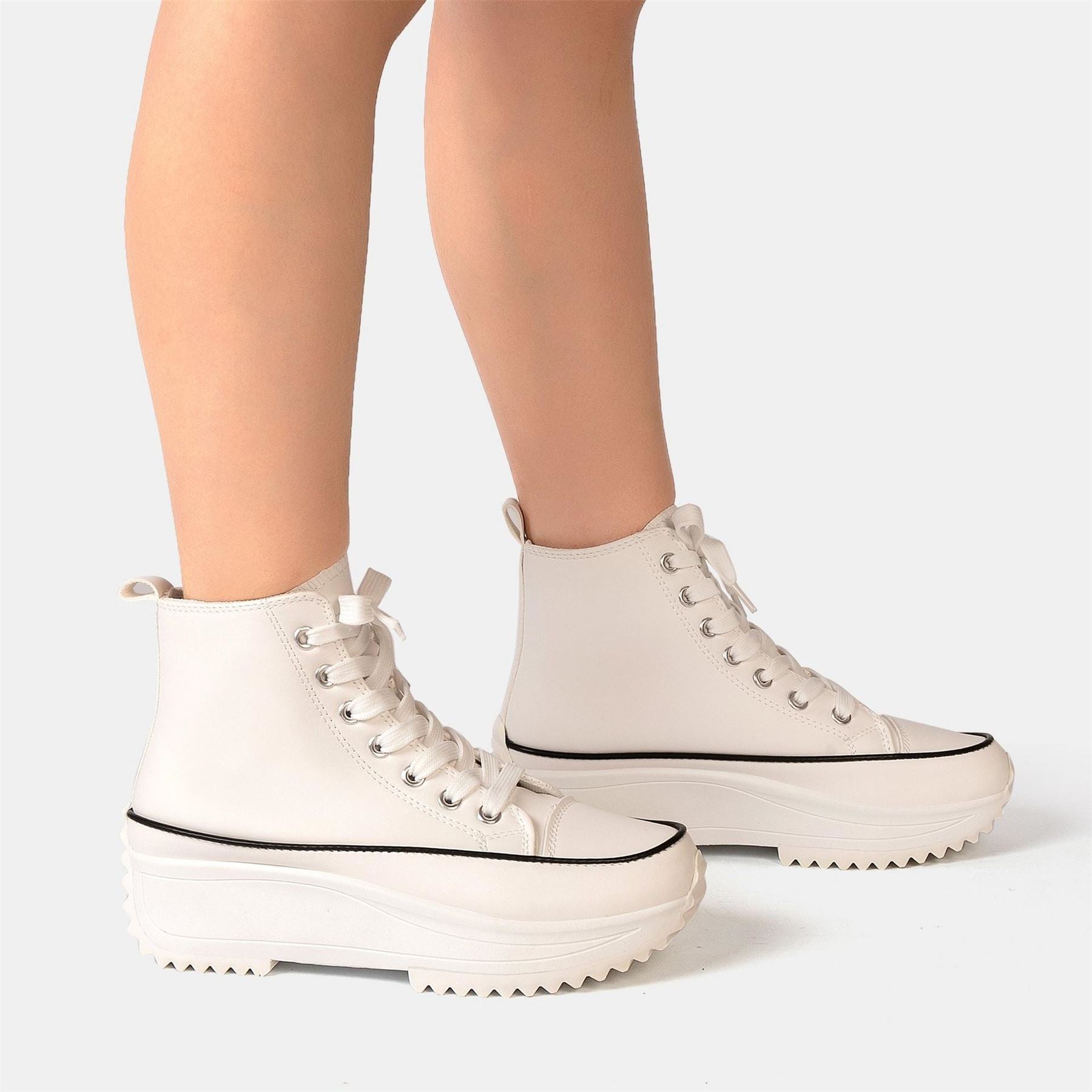 Firetrap Platform Hi Top Ladies Trainers