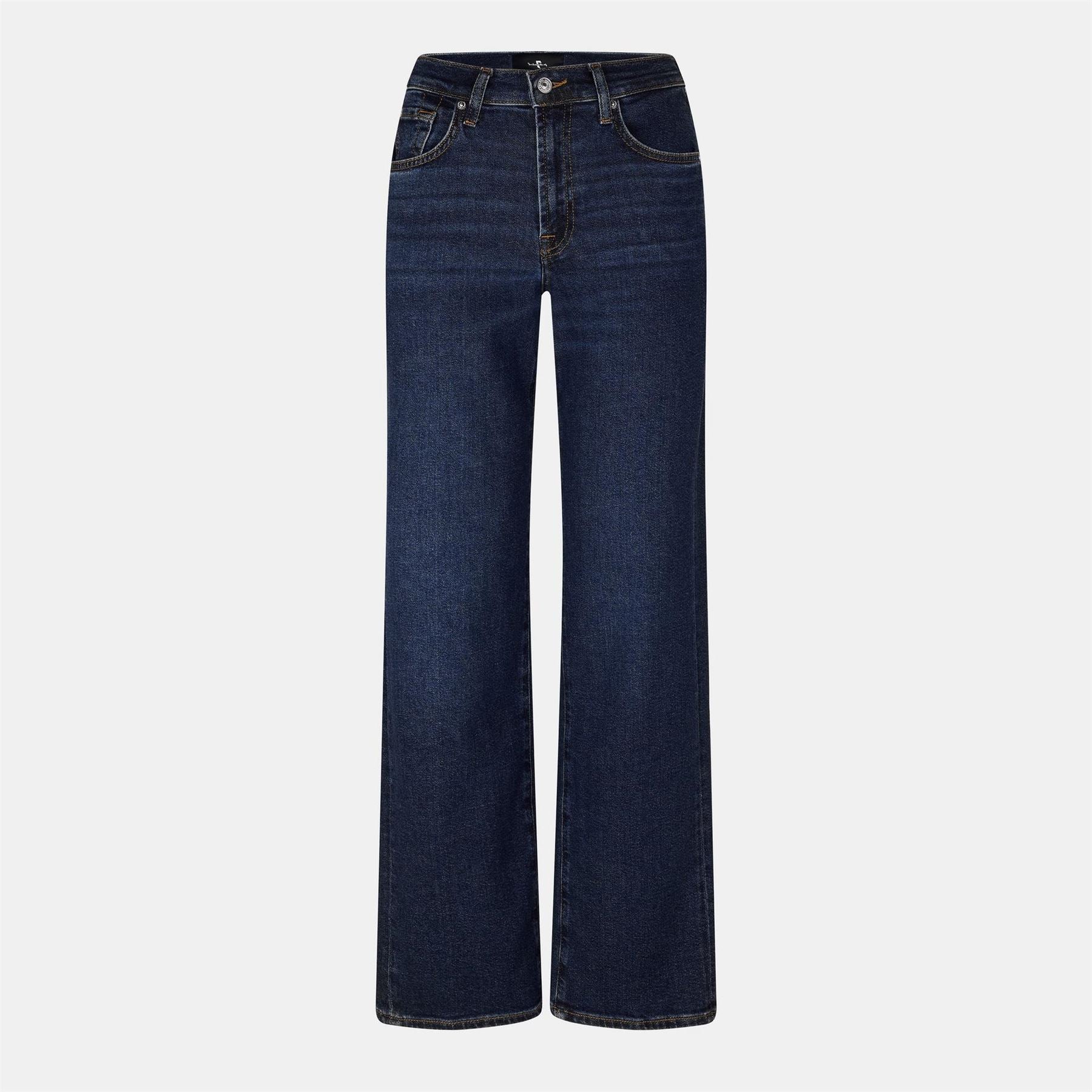 7 For All Mankind Stovepipe Five Pocket Straight Leg Jeans
