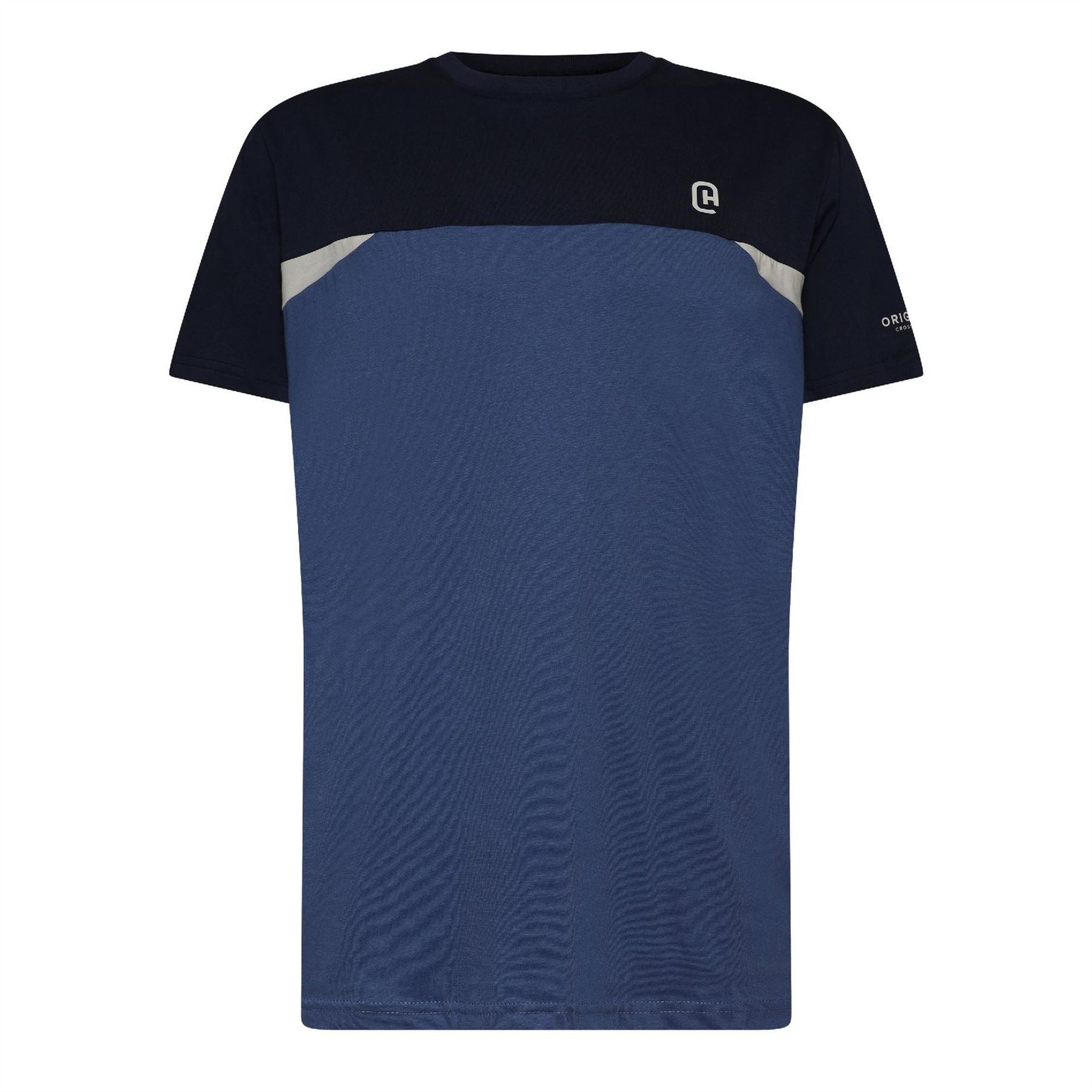Crosshatch Castlebay Bold Logo Crew Neck Short Sleeve T-Shirt