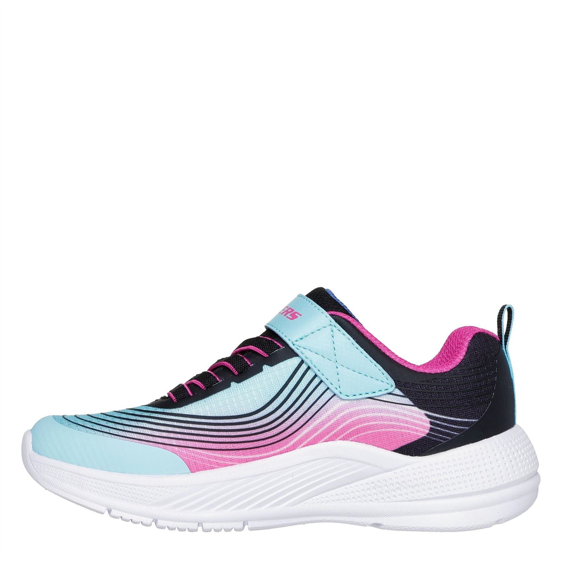 Skechers Gore And Strap Ombre Sparkle Mesh Microspec Runners