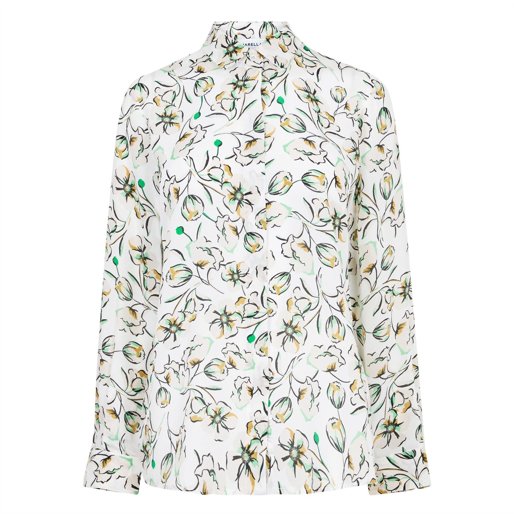 Marella Goccia Floral Long Sleeve Patterned Shirt