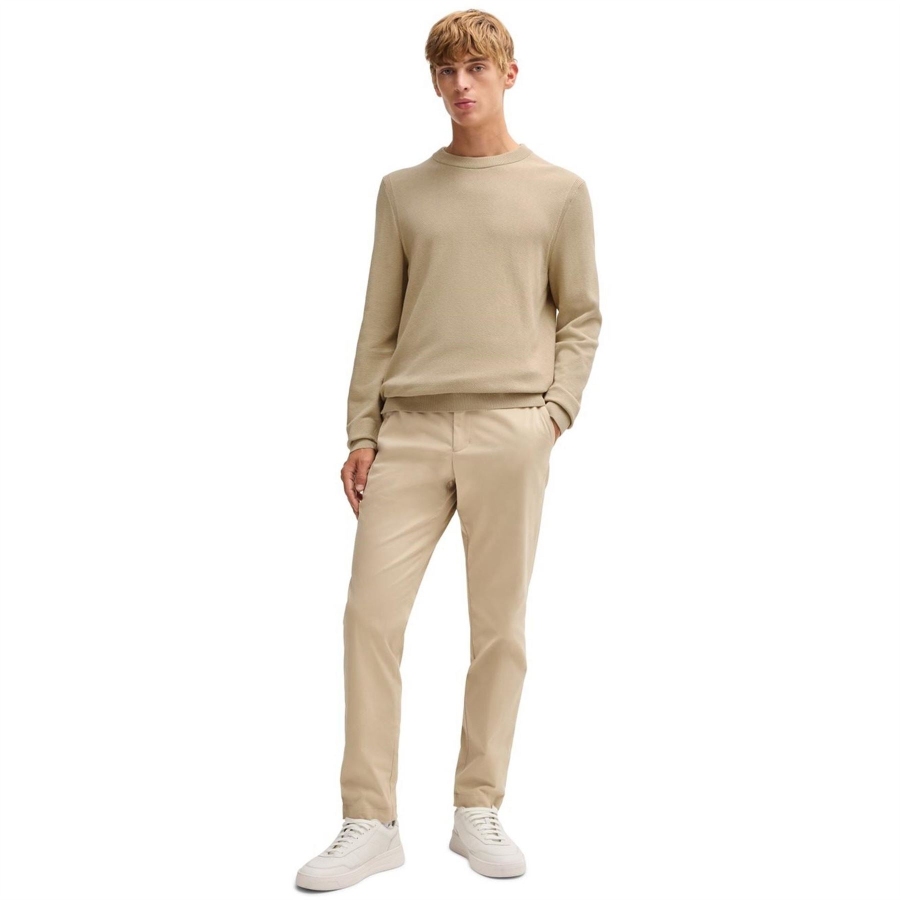 Boss Crew Neck Regular Fit Long Sleeve Sweater