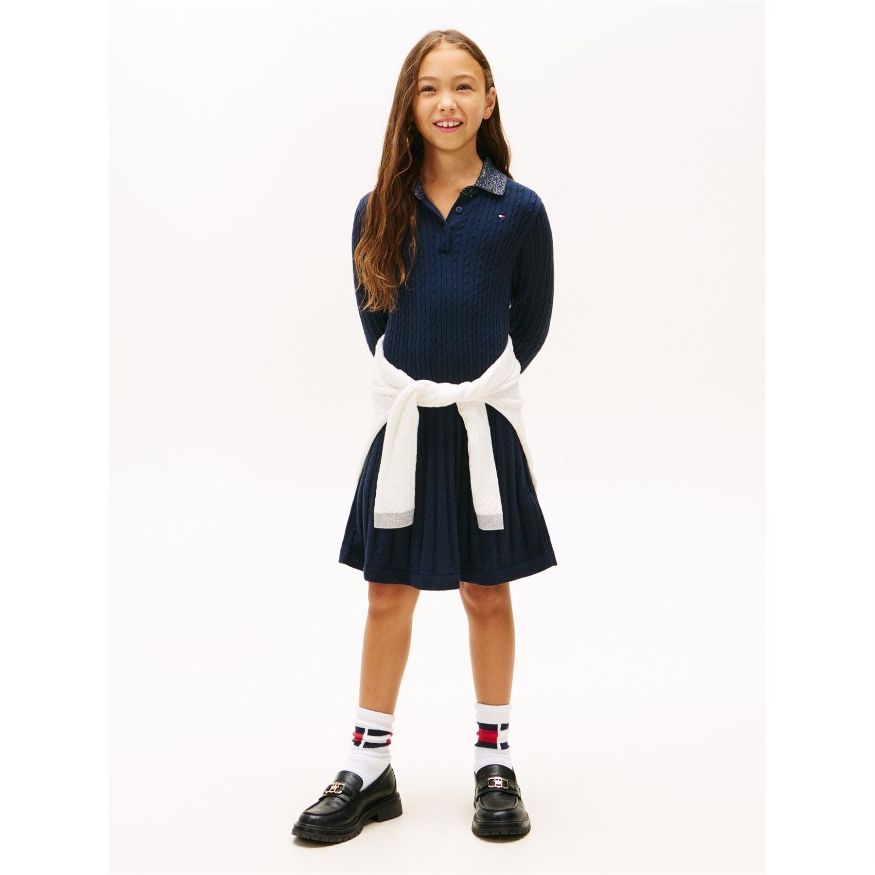 Tommy Hilfiger Cable Sweater Jumper Dress