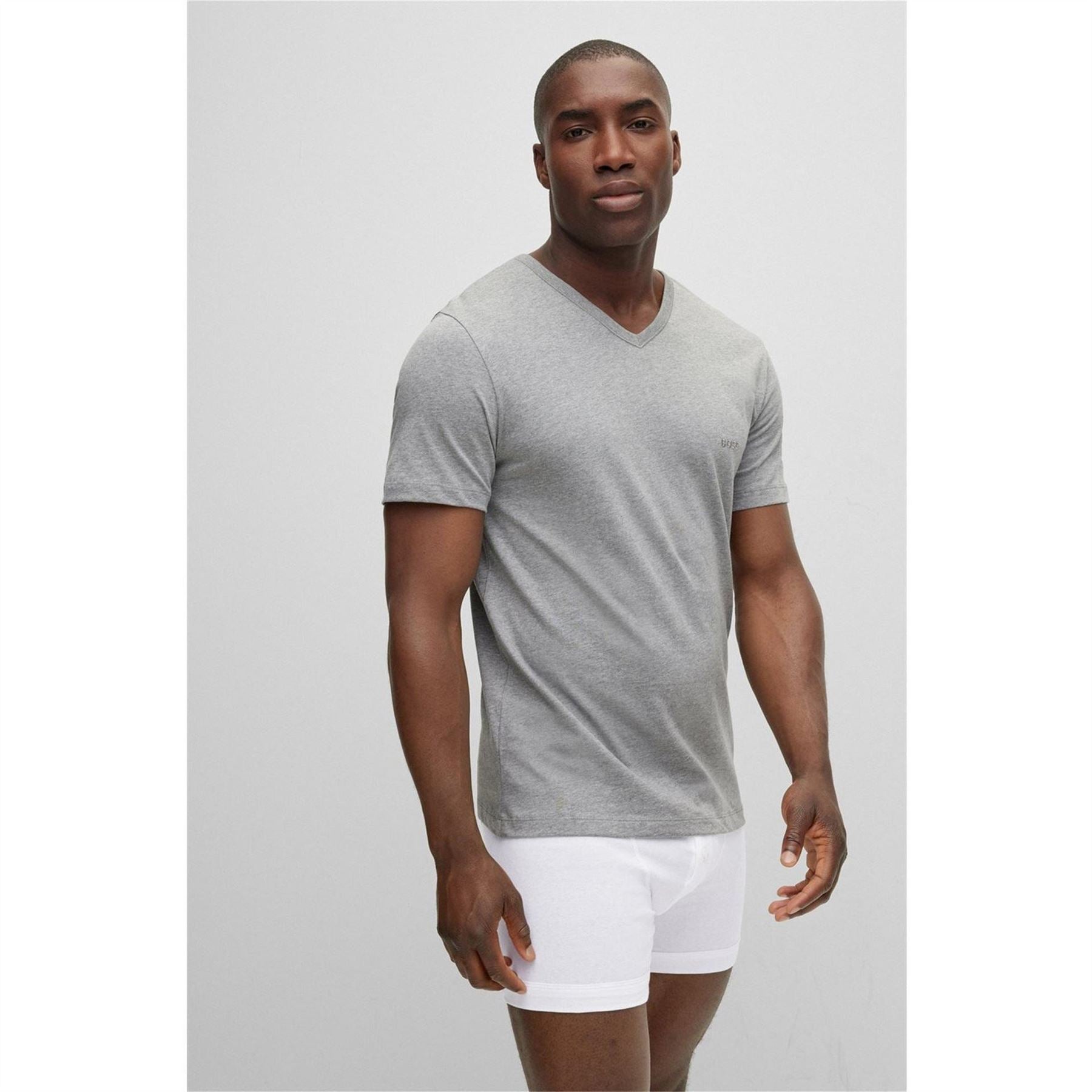 Boss BOSS Bodywear 3 Pack T Shirts   Soft Breathable Fabric with Logo Detail