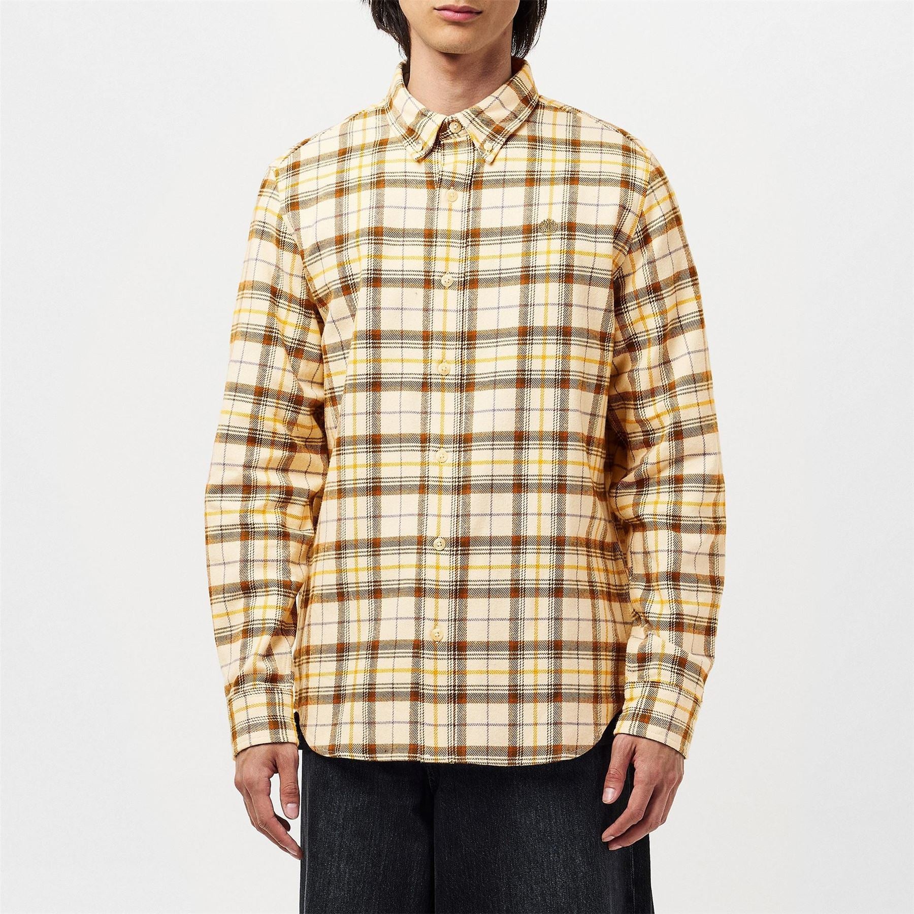 Timberland Midweight Flannel Check Long Sleeve Patterned Shirt