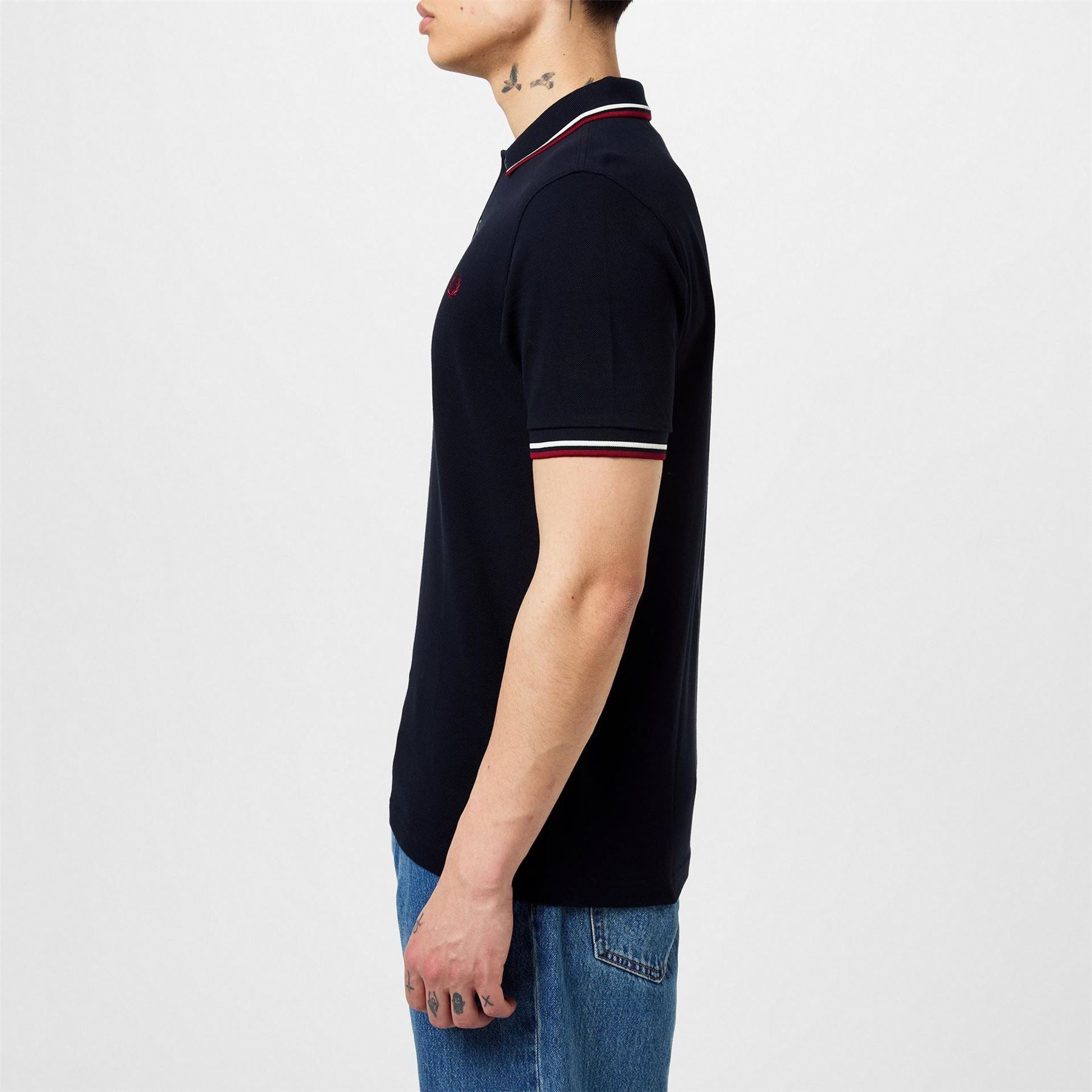 Fred Perry Sleeve Twin Tipped Polo Shirt