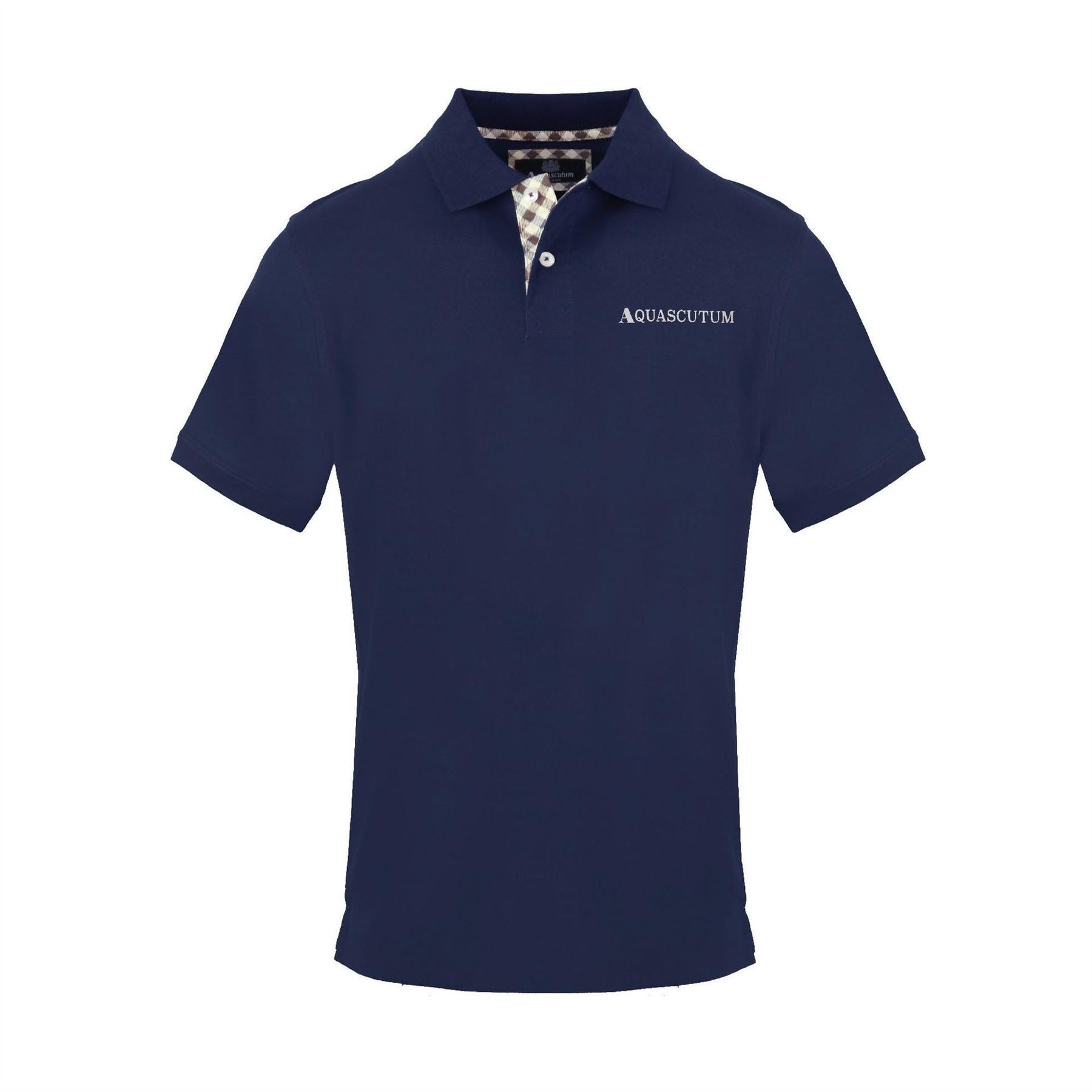 Aquascutum Collared Neck Short Sleeve Polo Shirt