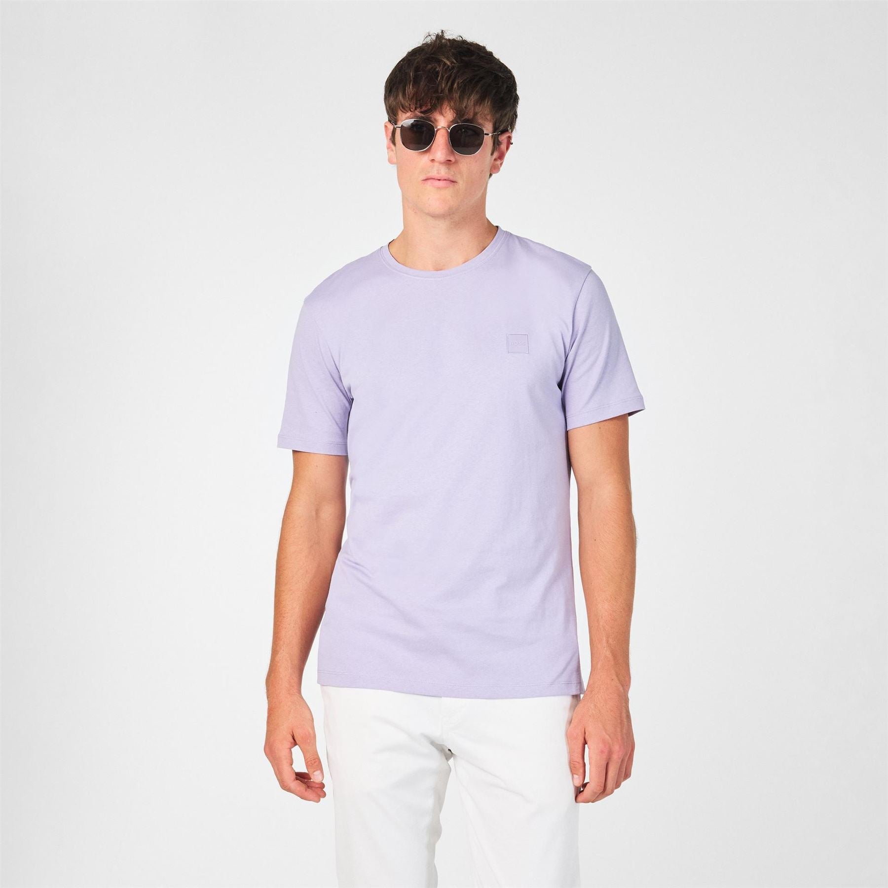 Boss BOSS ORANGE Tales T Shirt with Logo Patch Premium Cotton