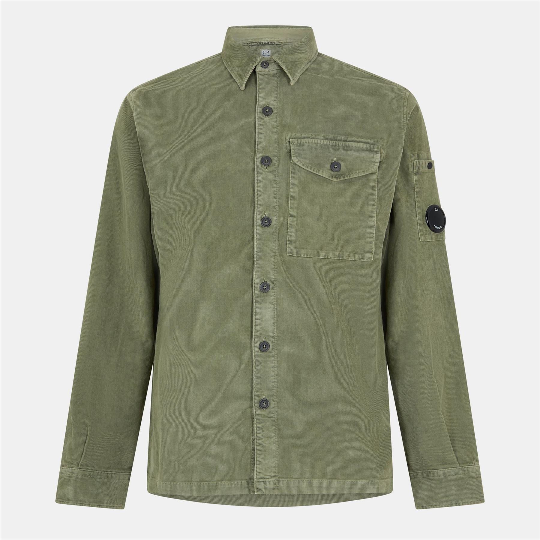 CP Company Lens Single Pocket Long Sleeve Corduroy Shirt