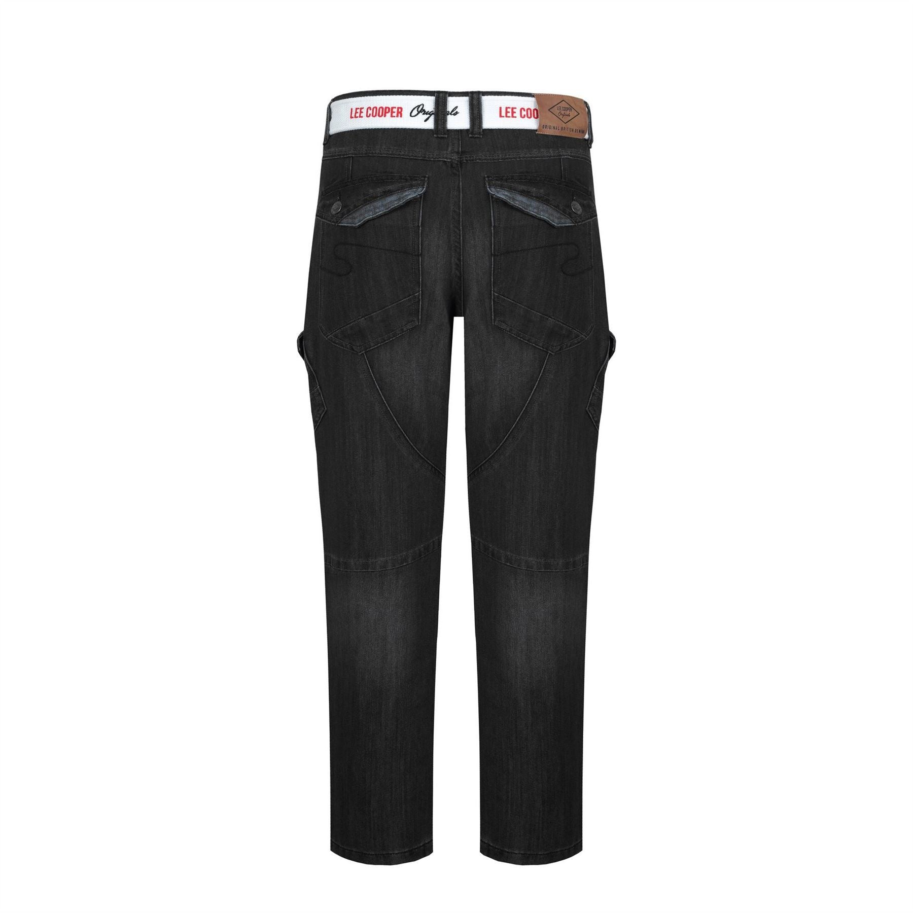 Lee Cooper Mens Belted Cargo Jeans