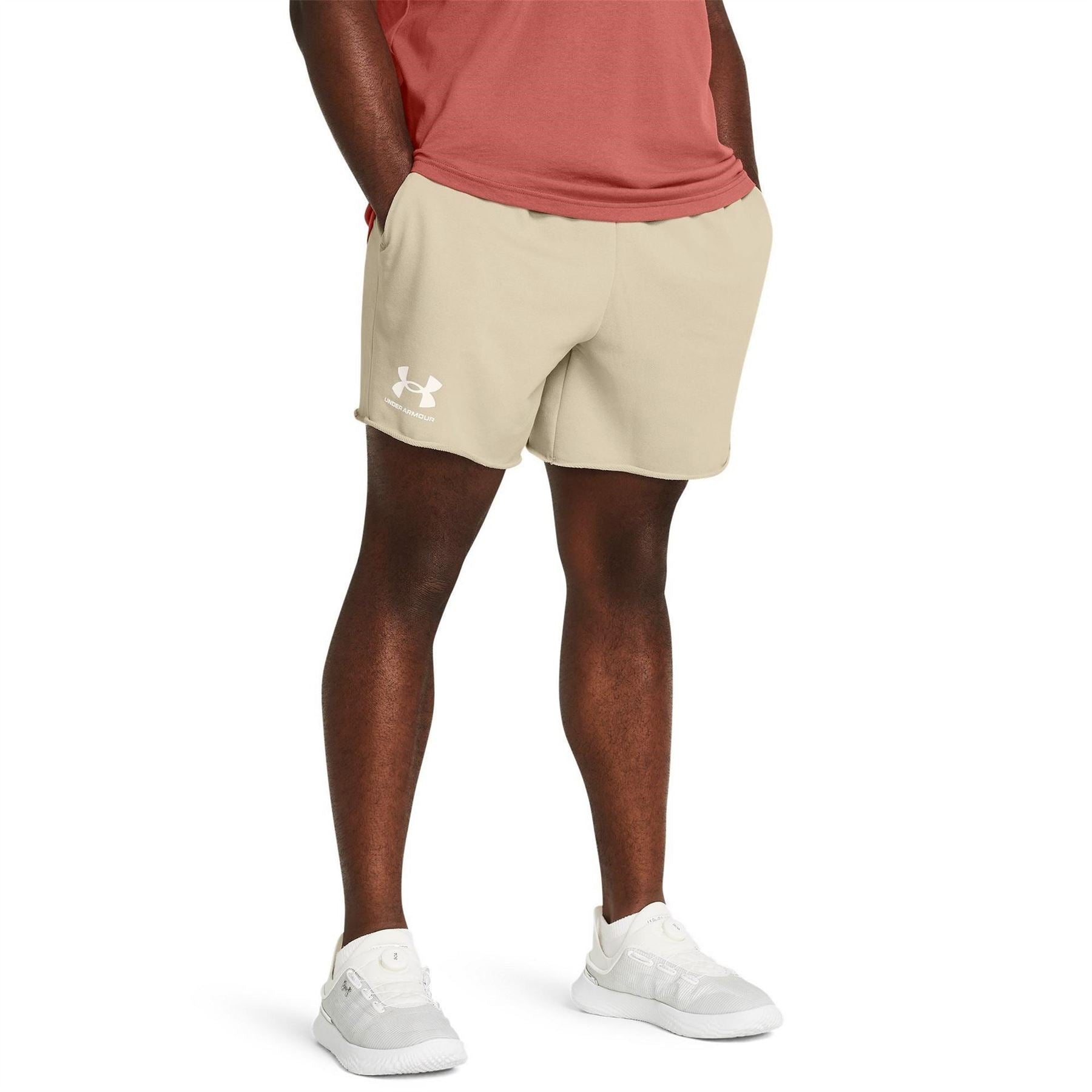 Under Armour Mens Rival Terry 6 Inch Shorts