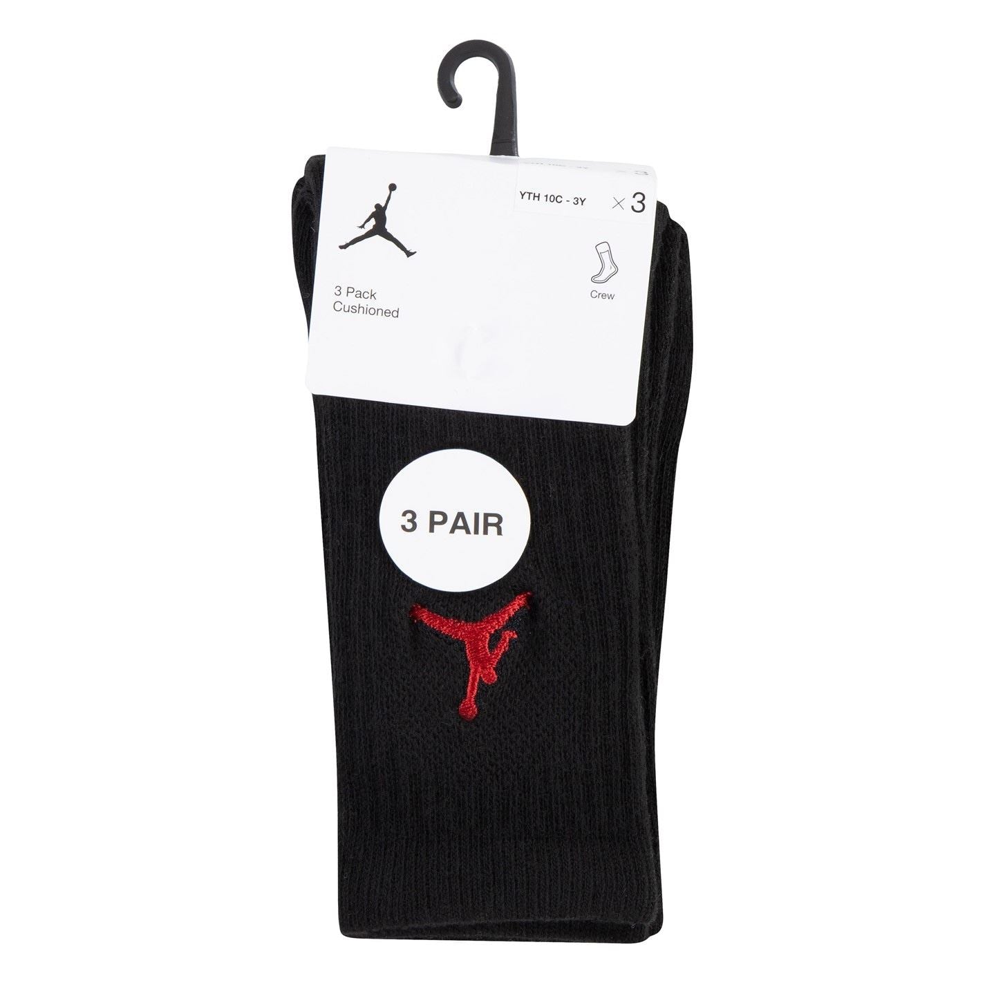 Air Jordan 3 Pack Crew Socks Juniors