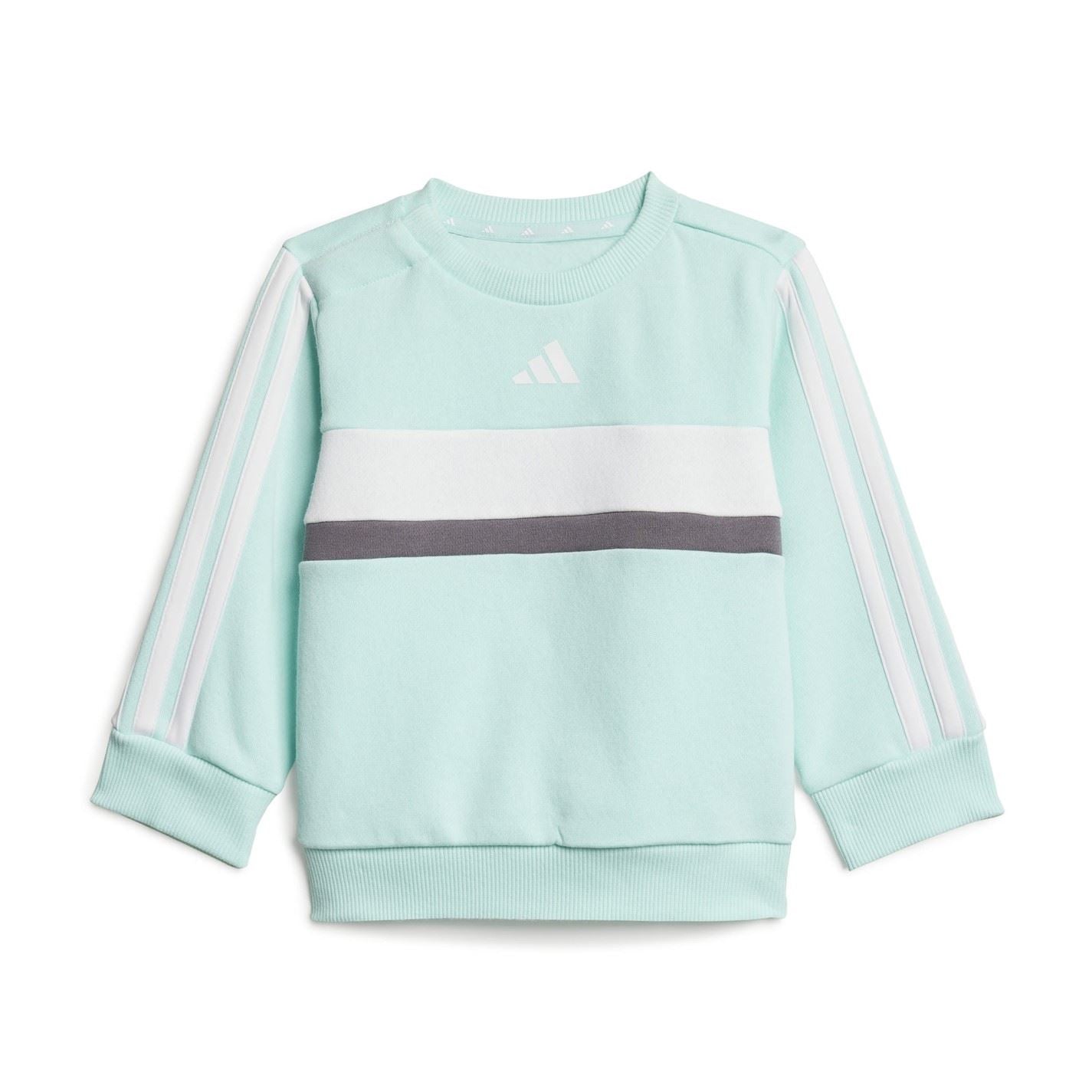 adidas Tiberio 3 Stripes Colorblock Fleece Track Suit Infants