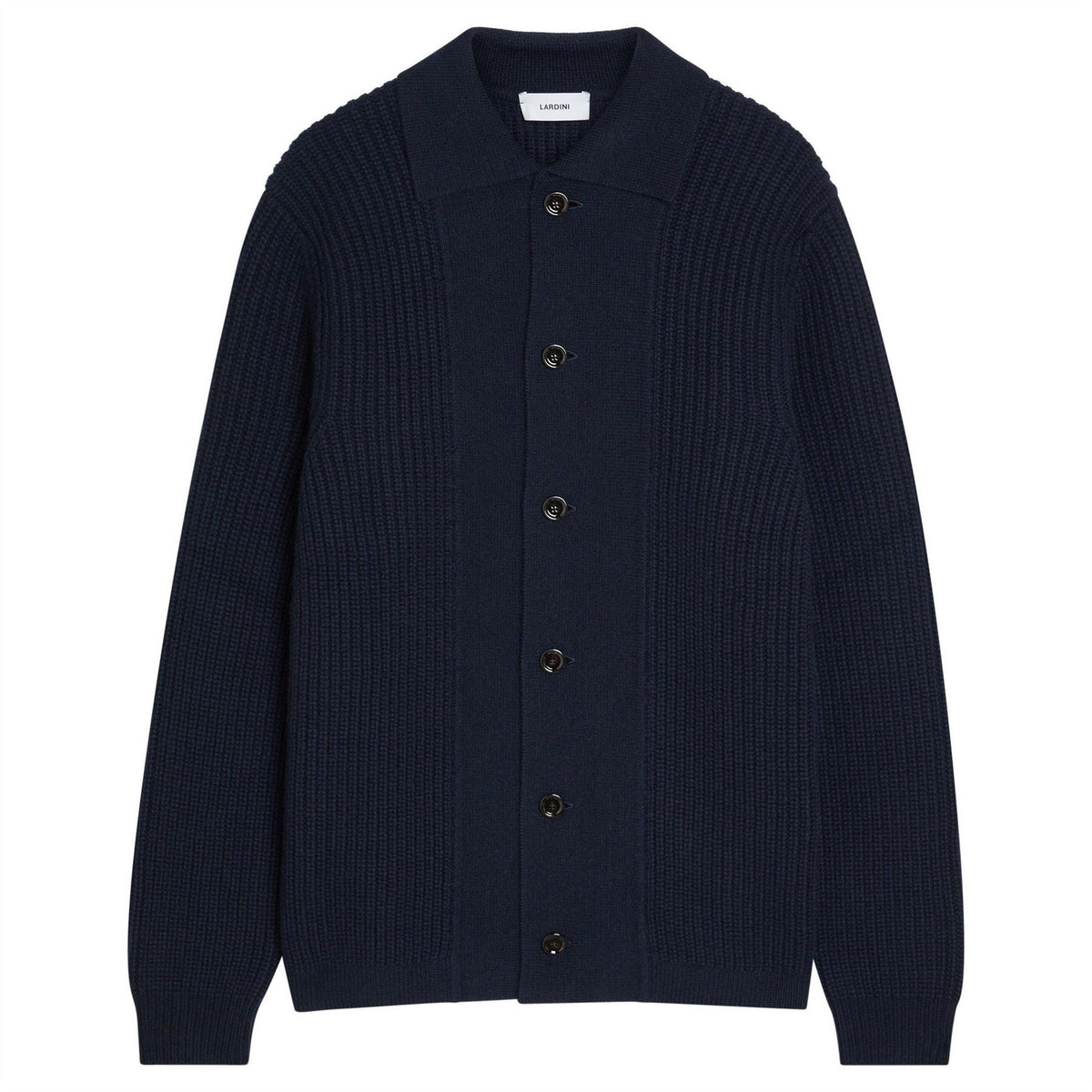 Lardini Collar Button Cardigan
