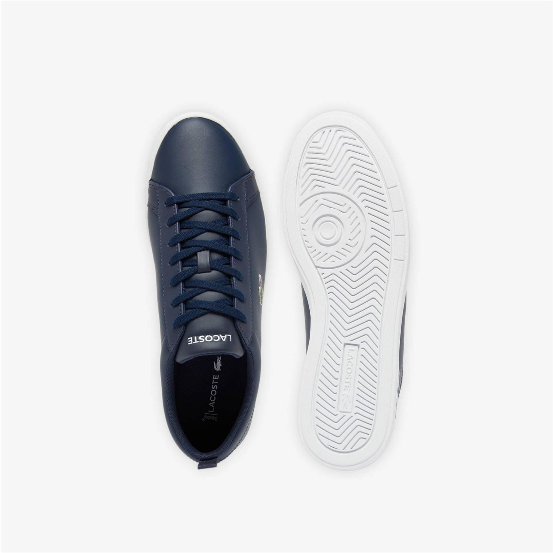 Lacoste Court Base Lace Up Low Top Trainers