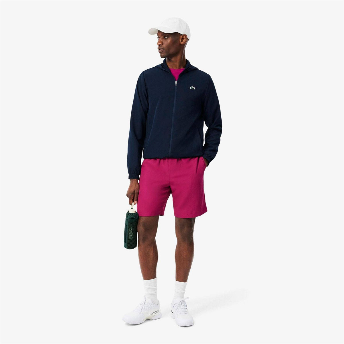 Lacoste Taff Tt Water Repellent Hooded Tracksuit Top