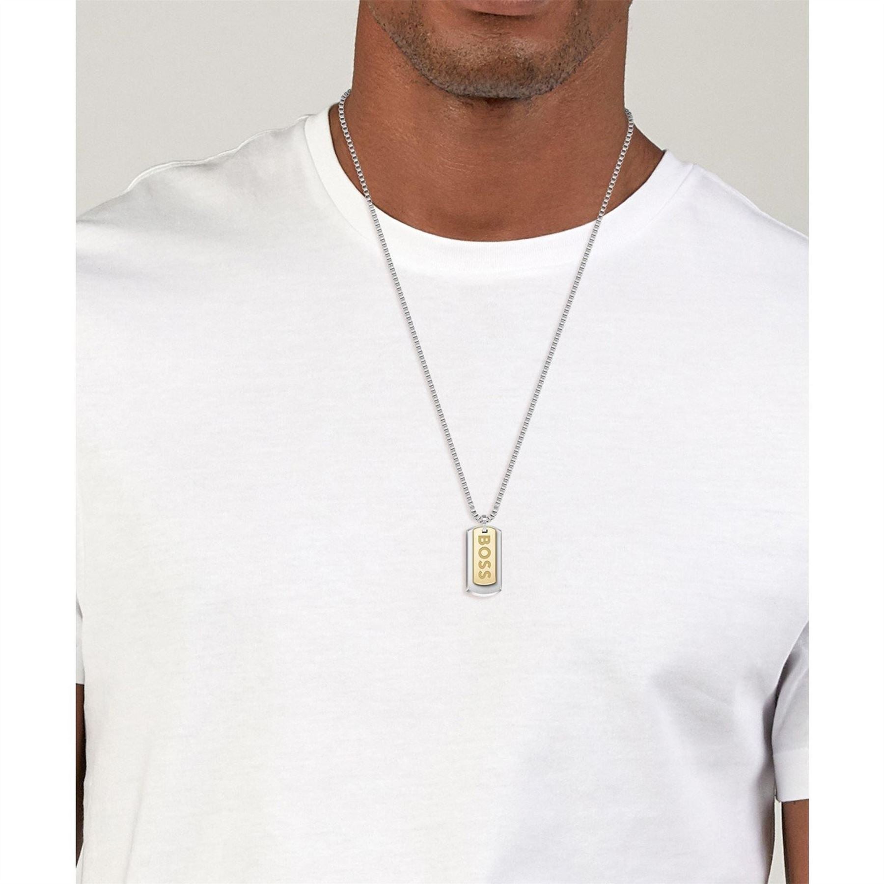 Boss Devon Box Chain Necklace