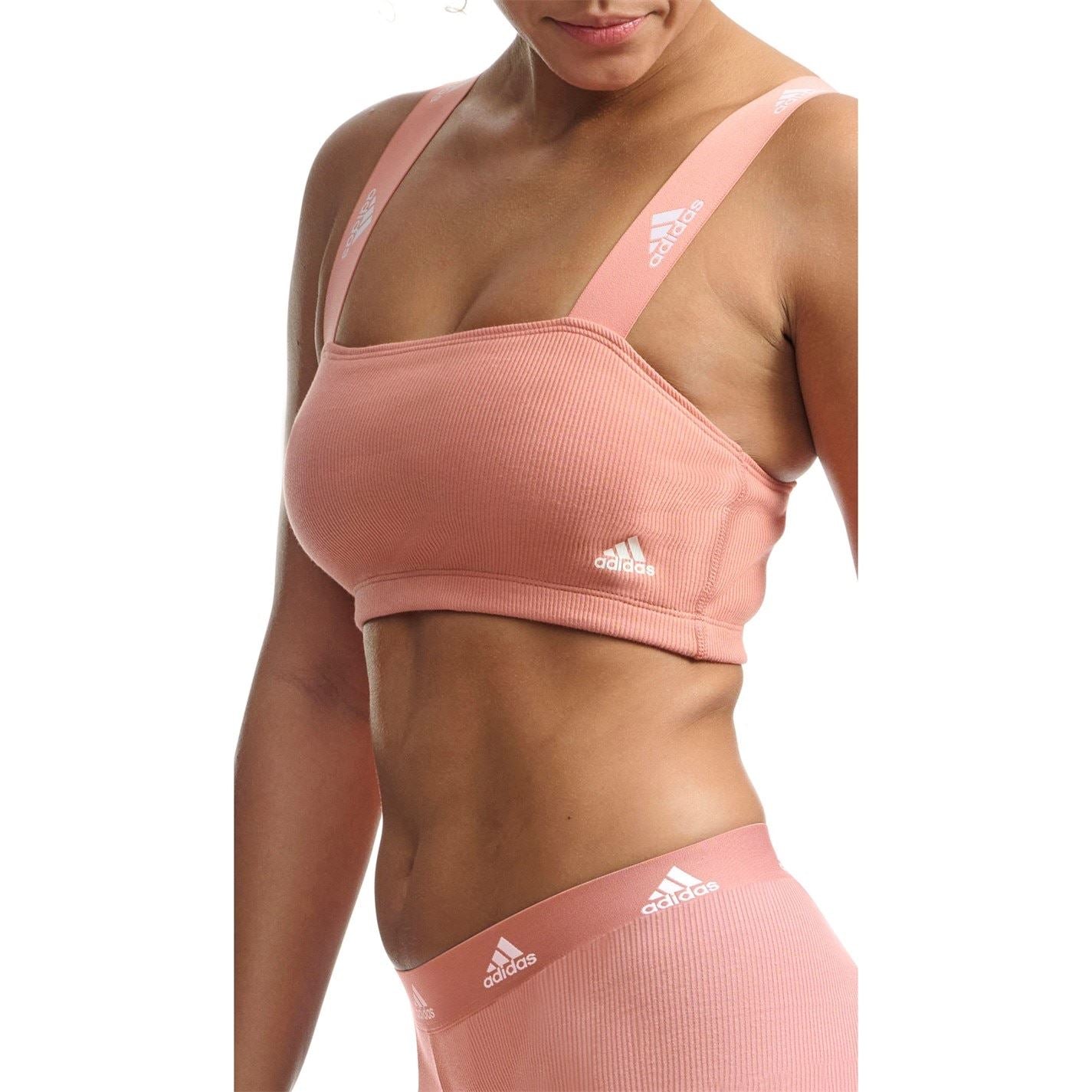 adidas Womens Ribbed Bandeau