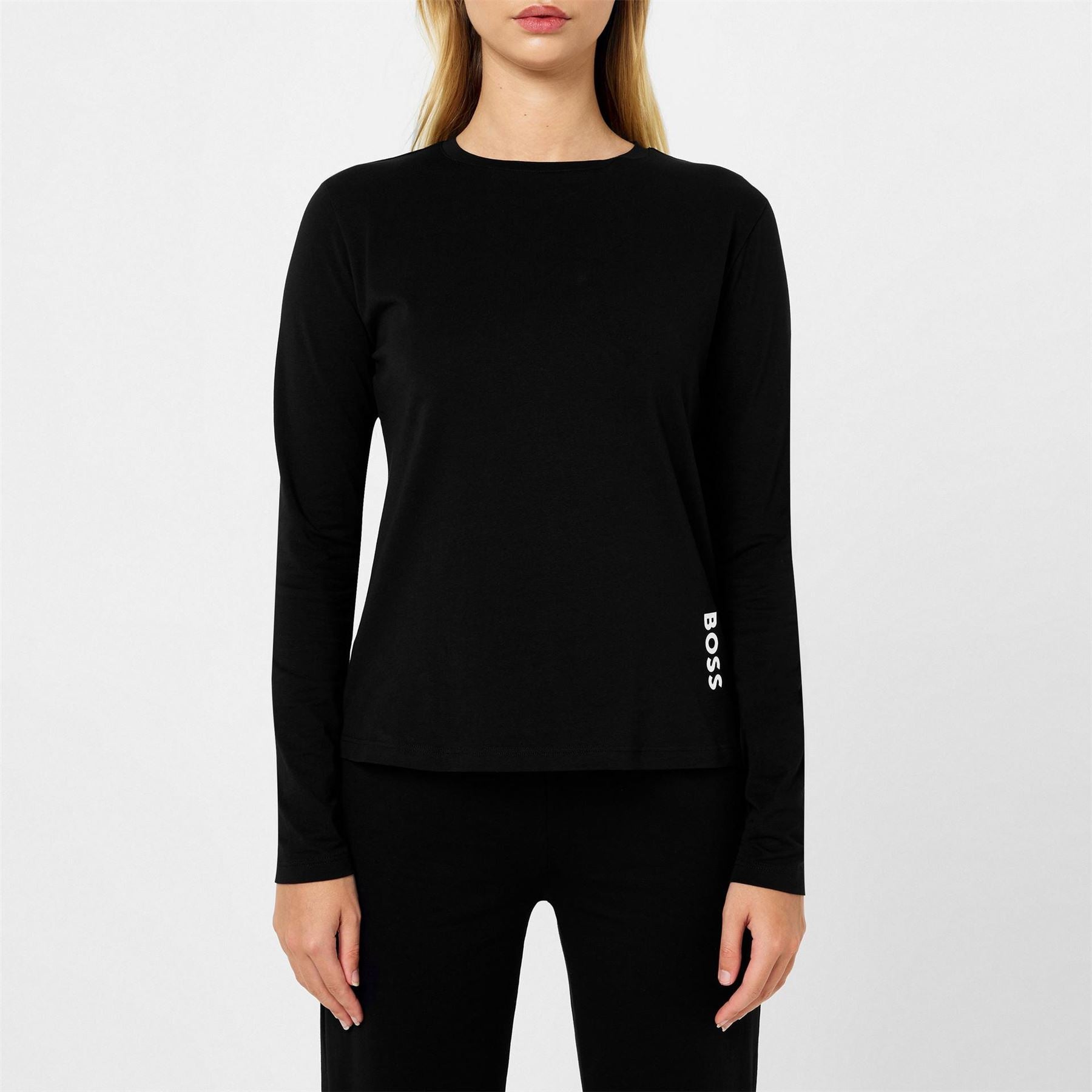 Boss Crew Neck Long Sleeve Relaxed Fit Pyjama Set