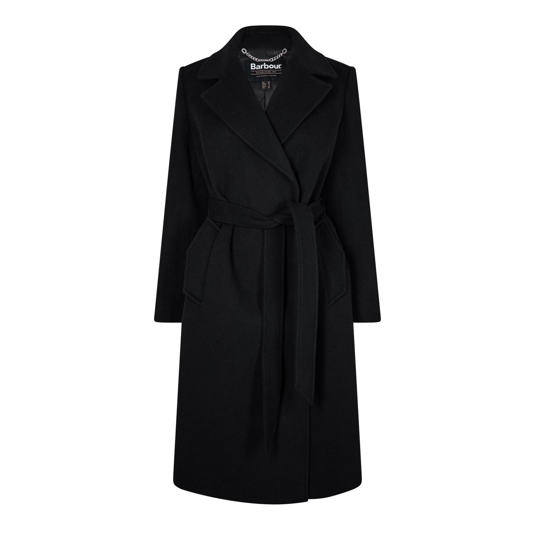 Barbour Wool Trench Coat