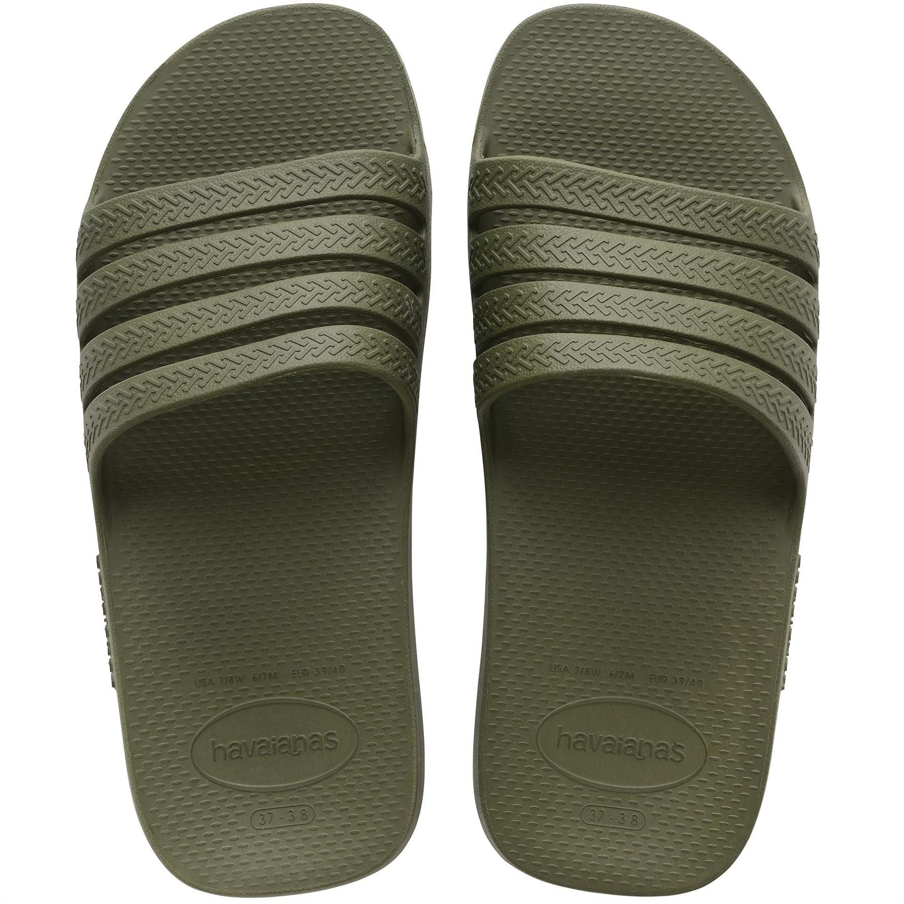 Havaianas Womens Hav. Slide Stradi Green 35 36 Flip Flops