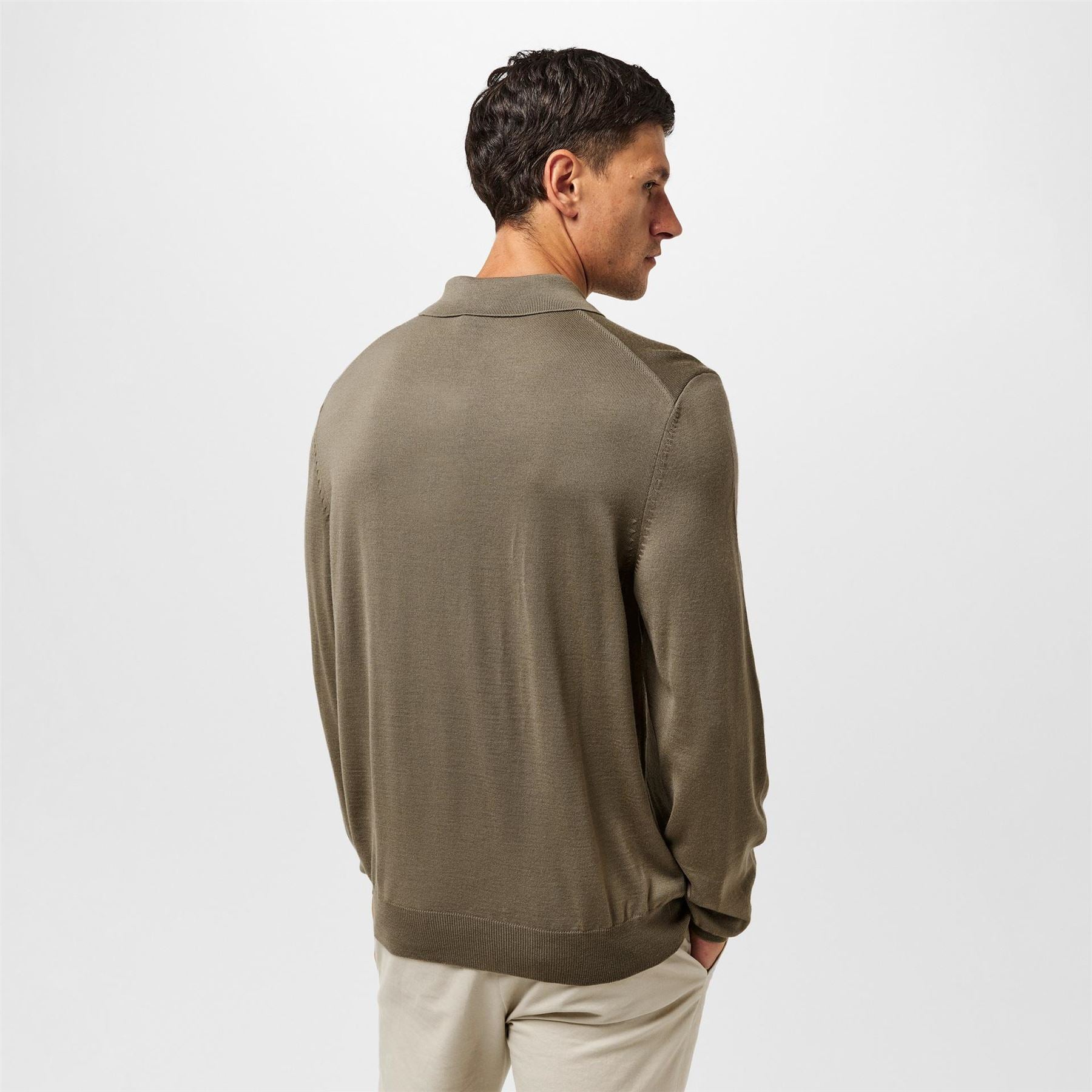 Boss Bono Black Knitted Crew Neck Jumpers