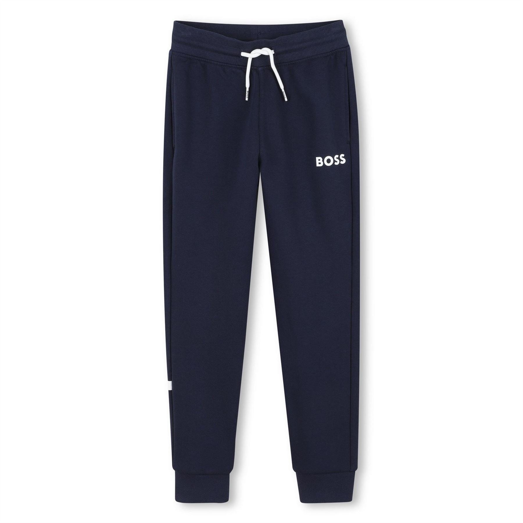 Boss Wordmark Solid Patterned Slim Joggers
