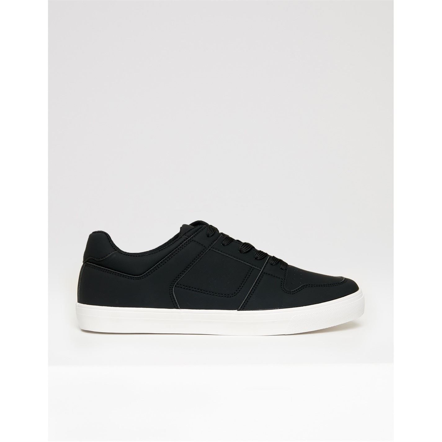 Threadbare Austin Stitch Detailed Court Trainers