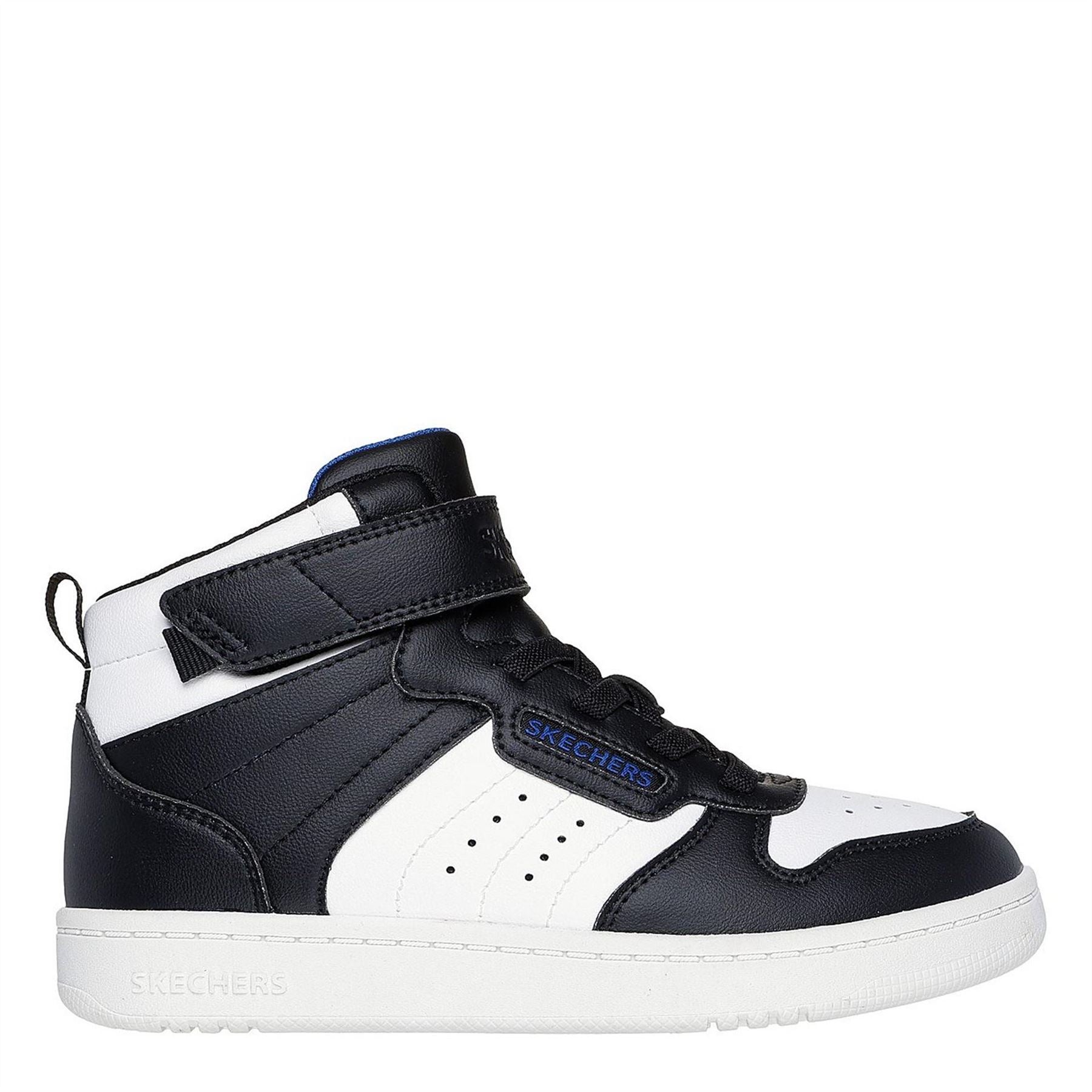 Skechers Top Gore  And  Strap Sneaker W Qtr High Top Trainers Unisex Kids