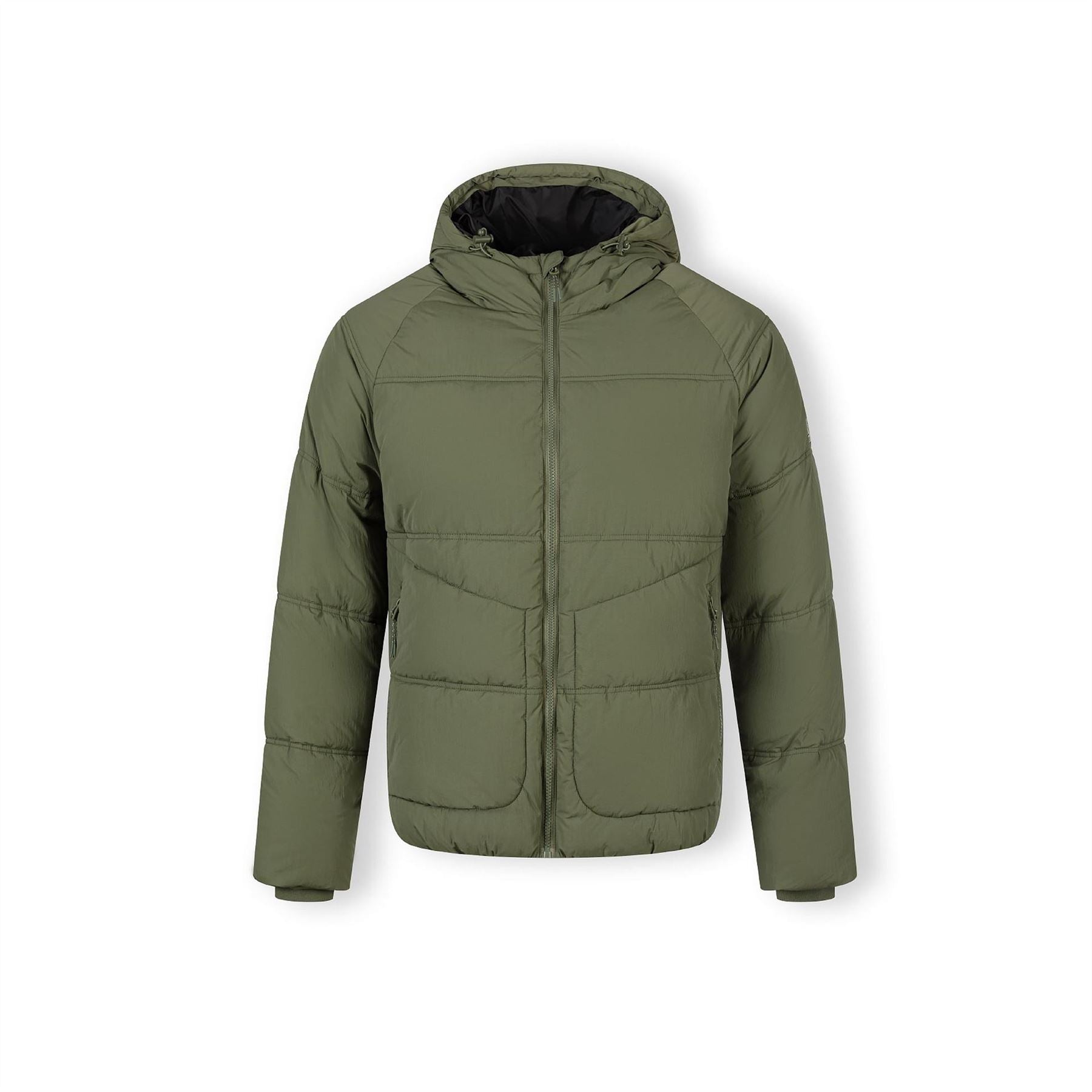 Minoti Boys Quilted Jacket With Raglan Sleeves Khaki