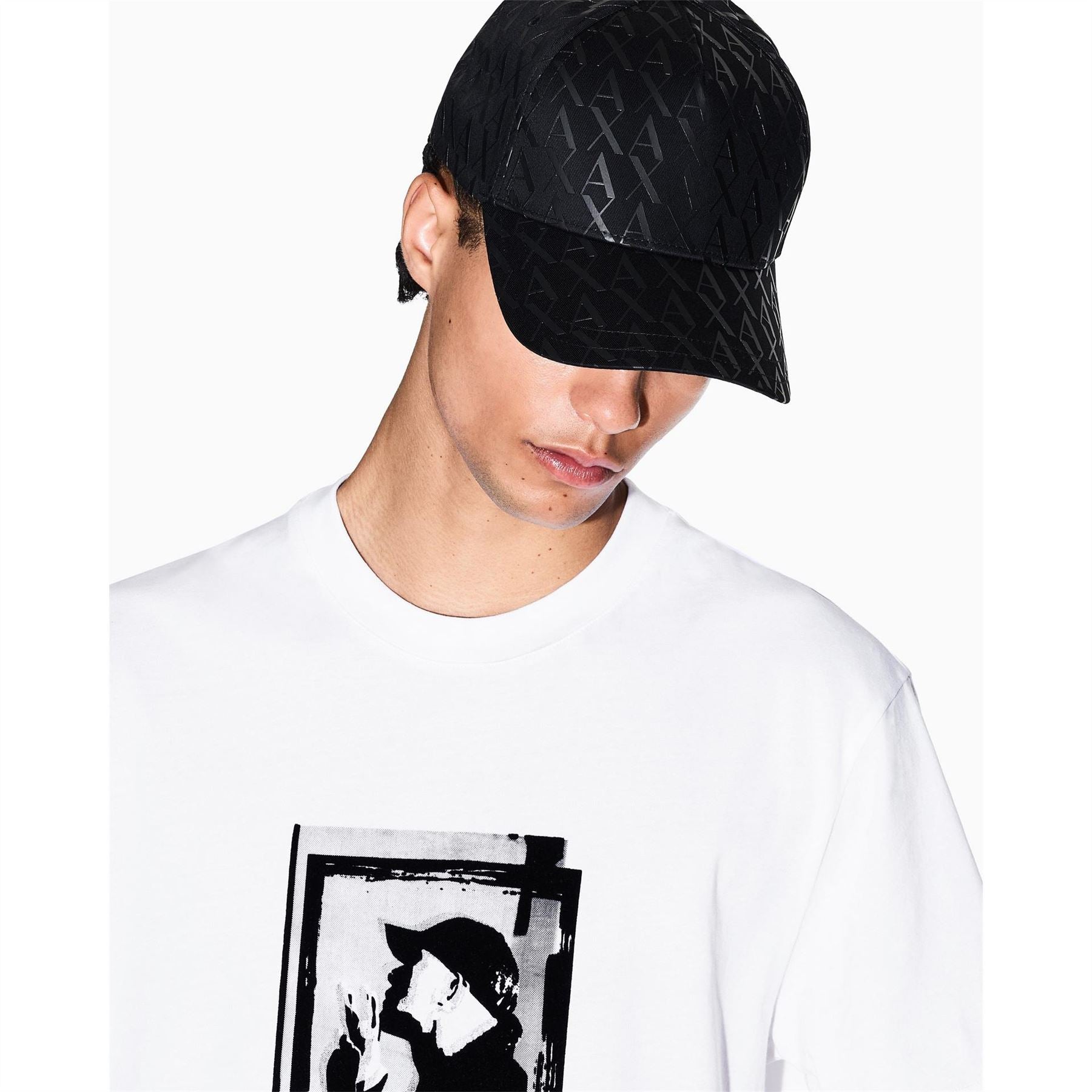 Armani Exchange Exchange Monogram Snapback Cap
