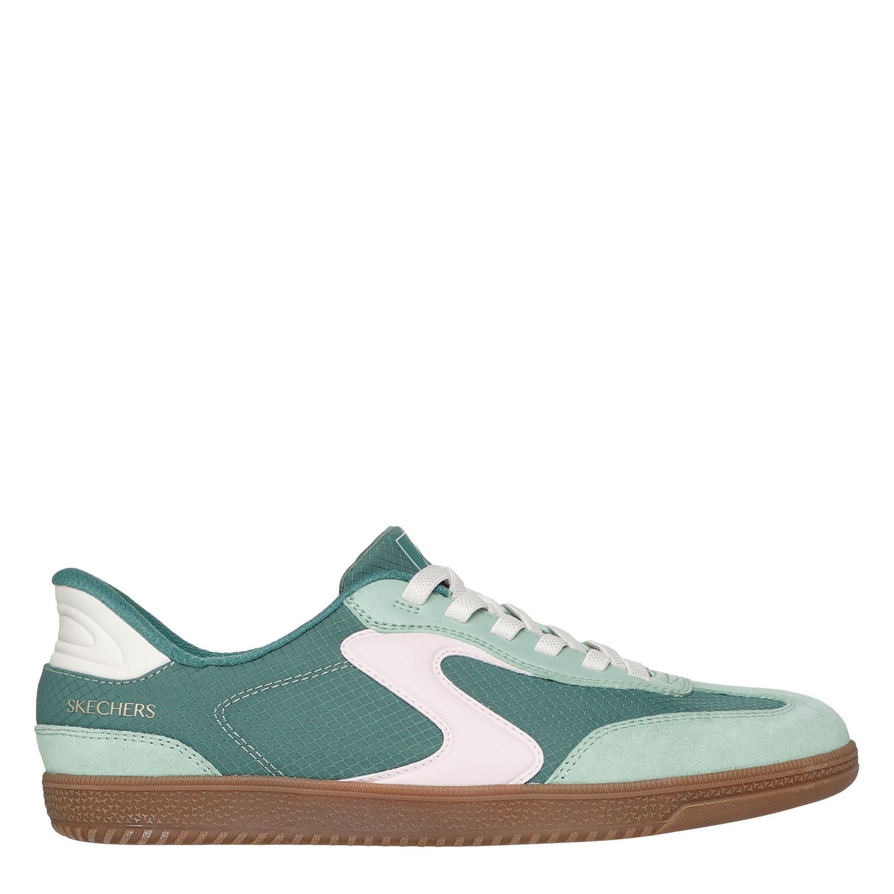 Skechers  And  Suede Overlay Bungee Low Top Trainers Womens
