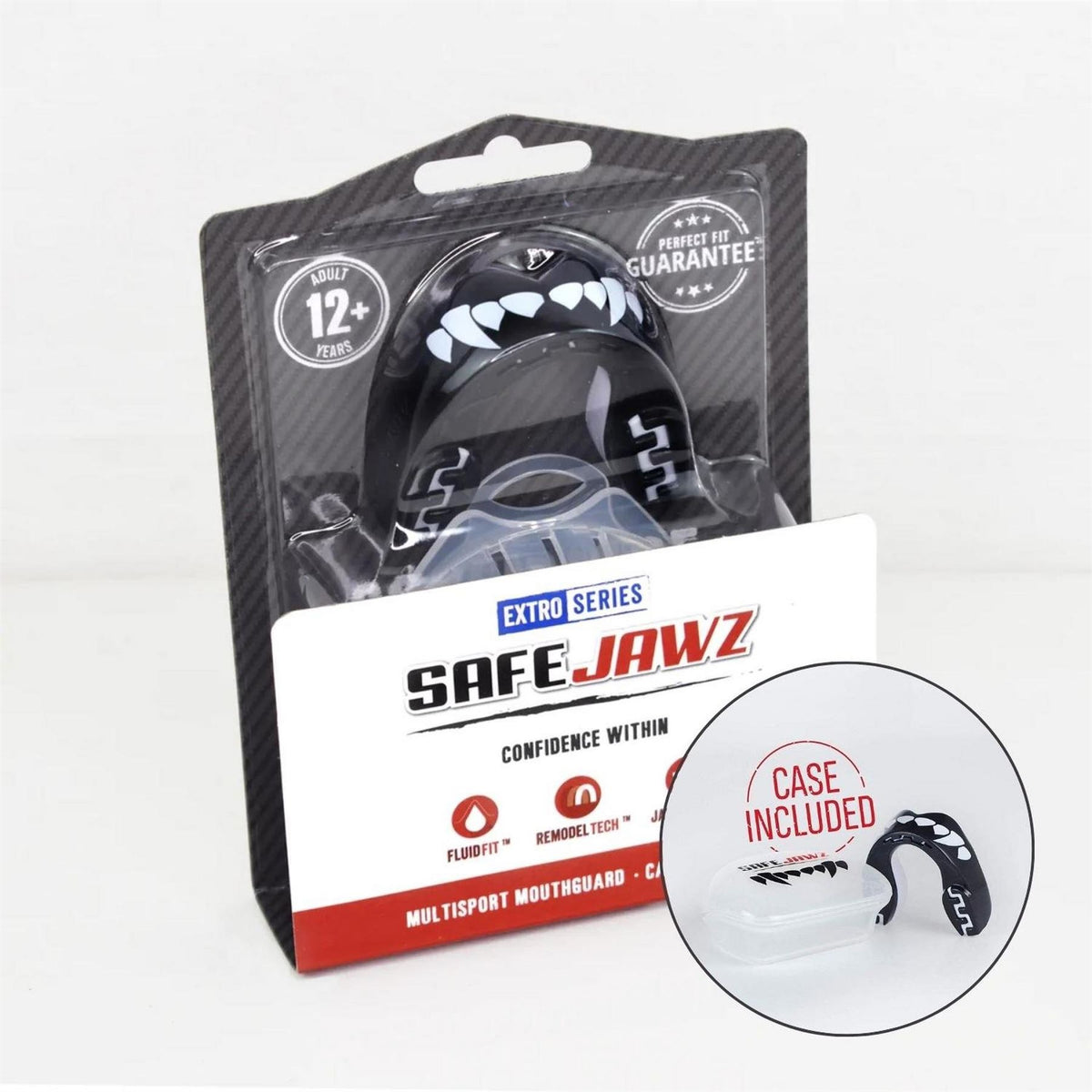 Safejawz Extro Series Black Fangz Sports Mouthguard
