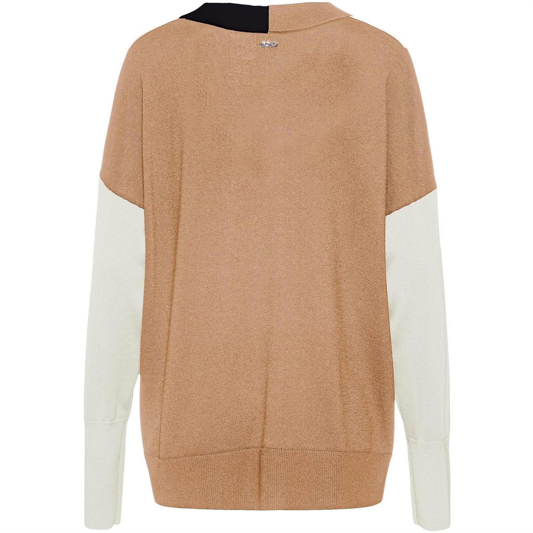 Boss Floricana Tricolour Colour Block Jumper