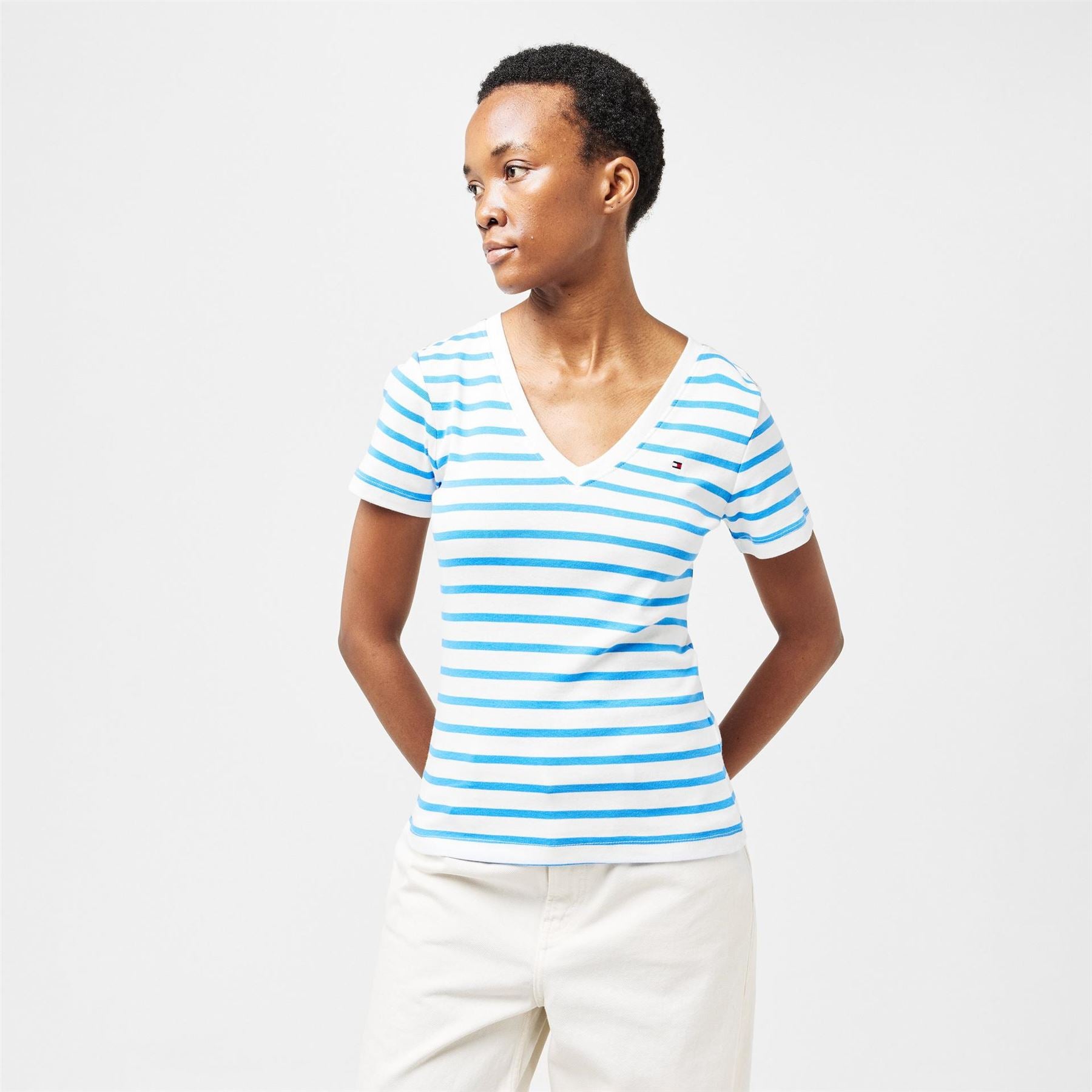 Tommy Hilfiger Neck Striped T-Shirt