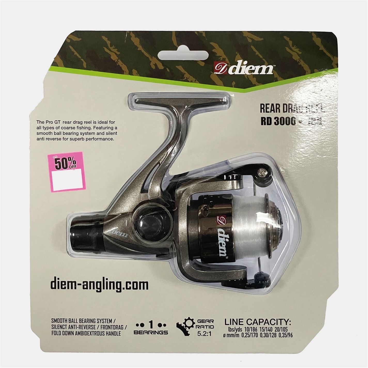 Diem Rear Drag Reel Multi