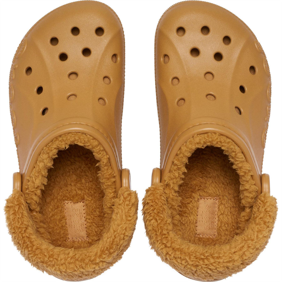 Crocs Baya Lined Fuzz Strap Mule Slippers