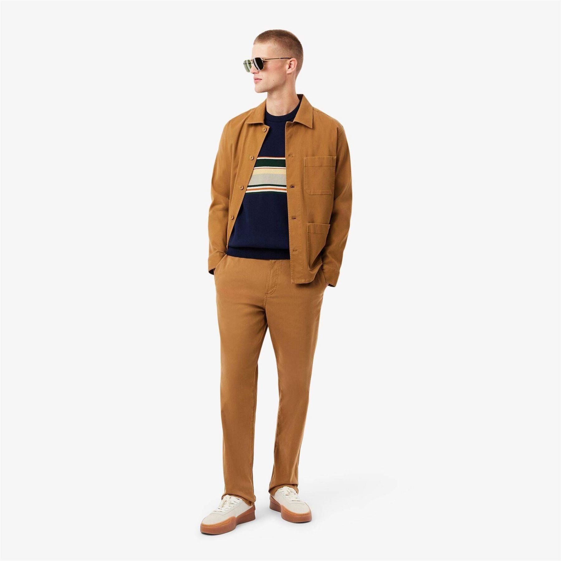 Lacoste Crocodile Logo Crew Neck Long Sleeve Sweater