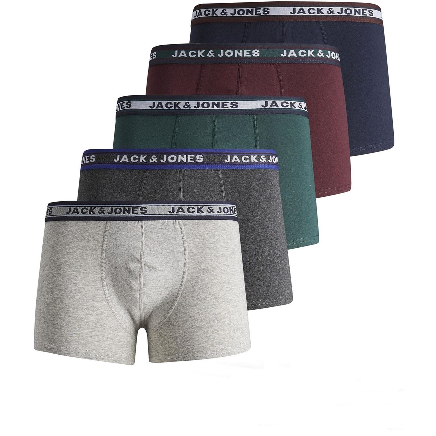 Jack and Jones Olver 5 Pack Trunks
