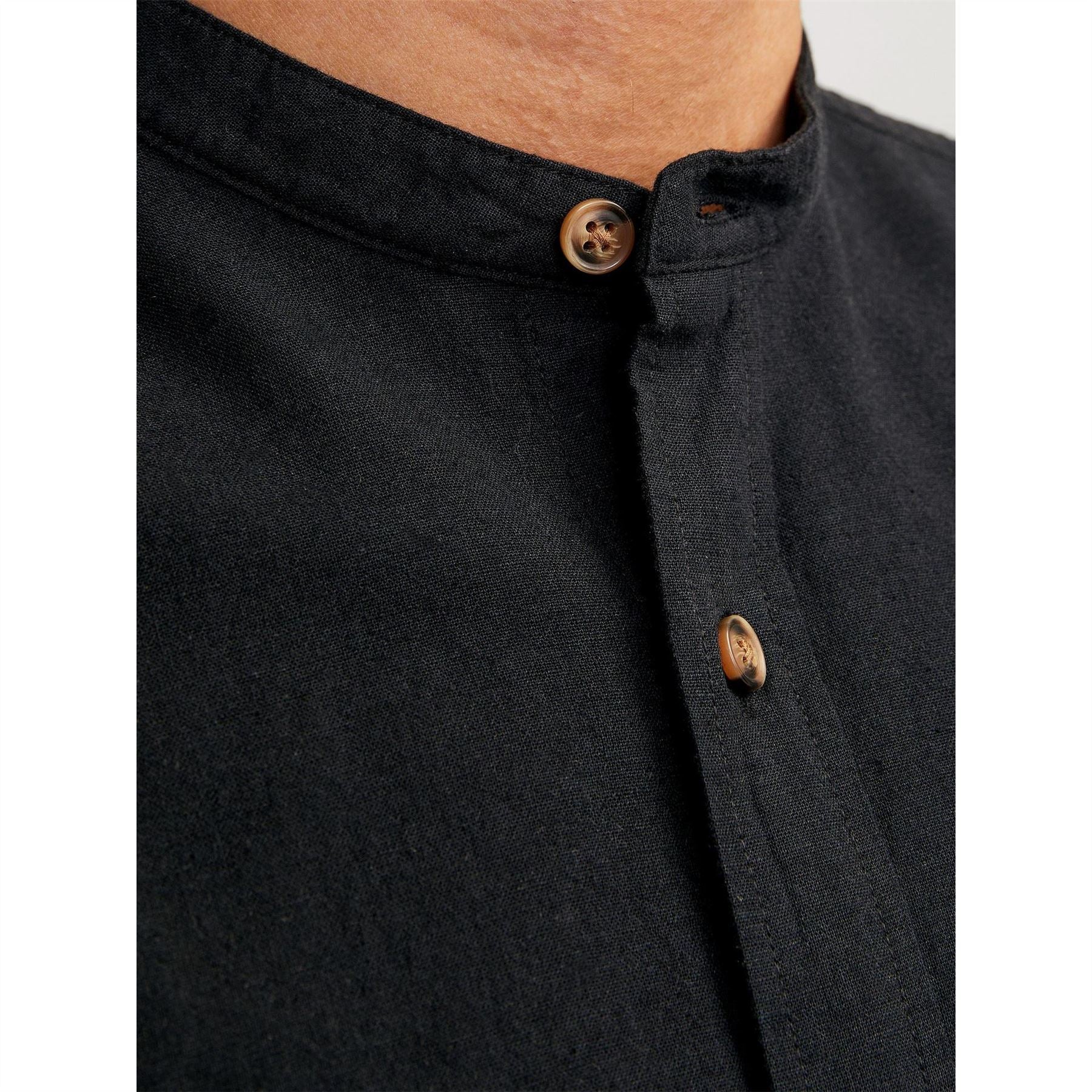 Jack and Jones Long Sleeve Buttoned Linen Shirt