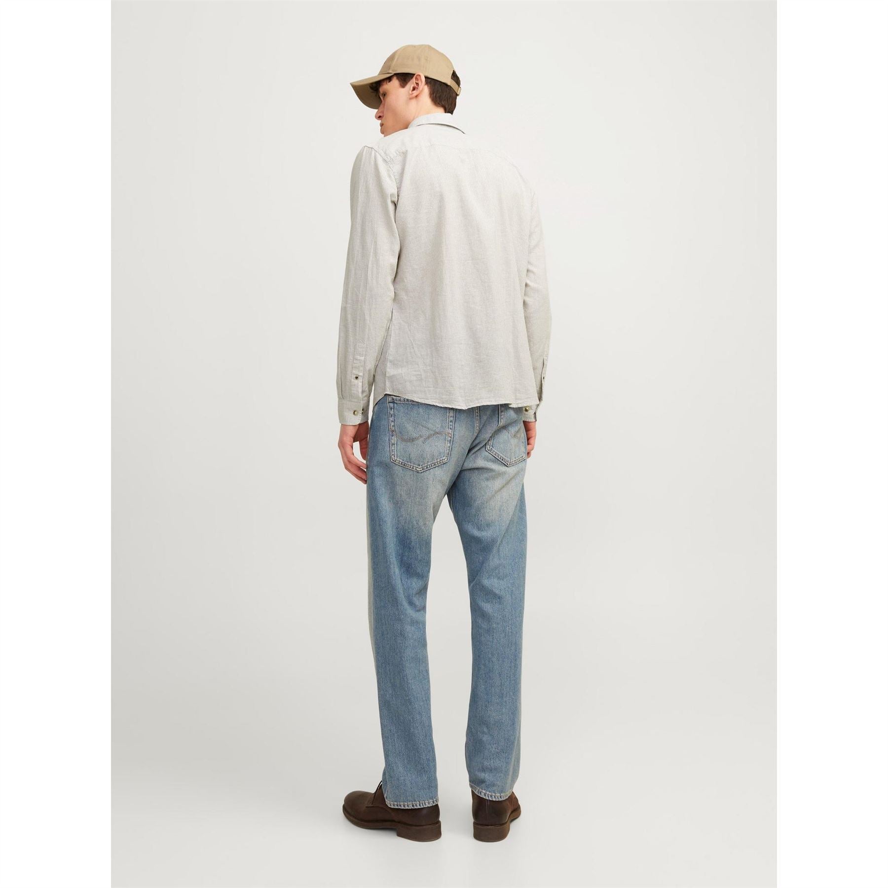 Jack and Jones Regular Fit Linen Long Sleeve Shirt
