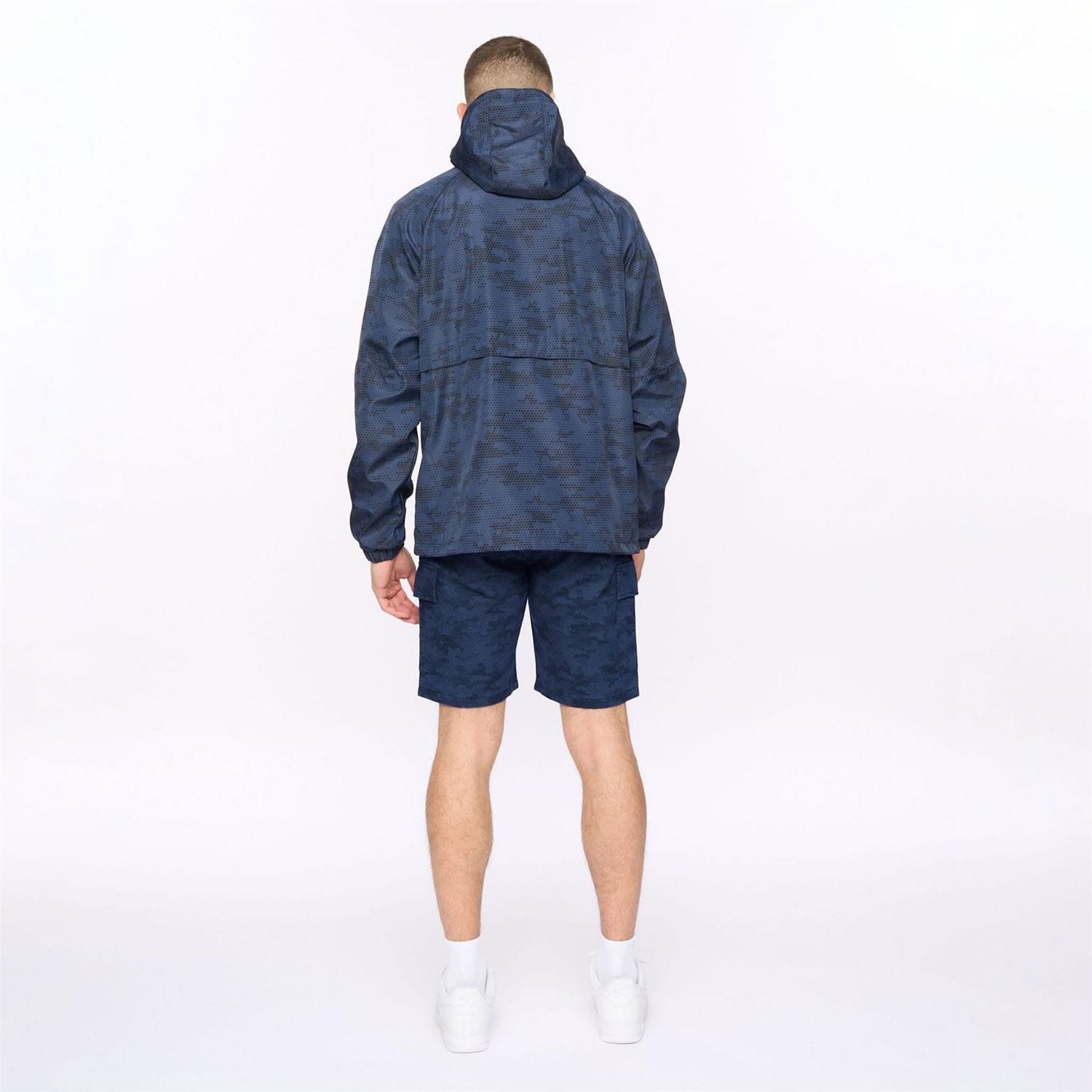 Crosshatch Allover Print Jacket