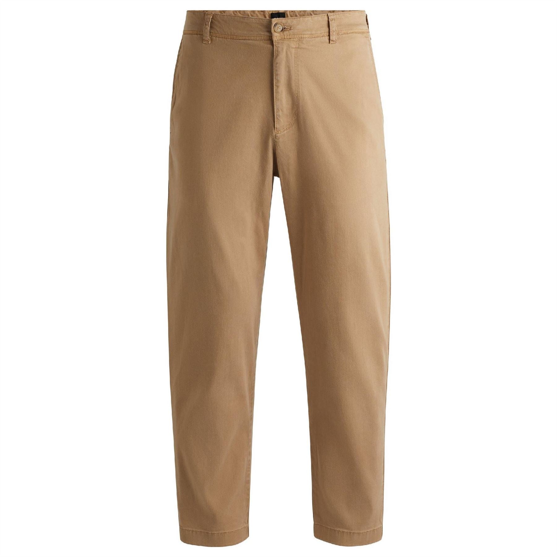Boss Solid Patterned Straight Chinos