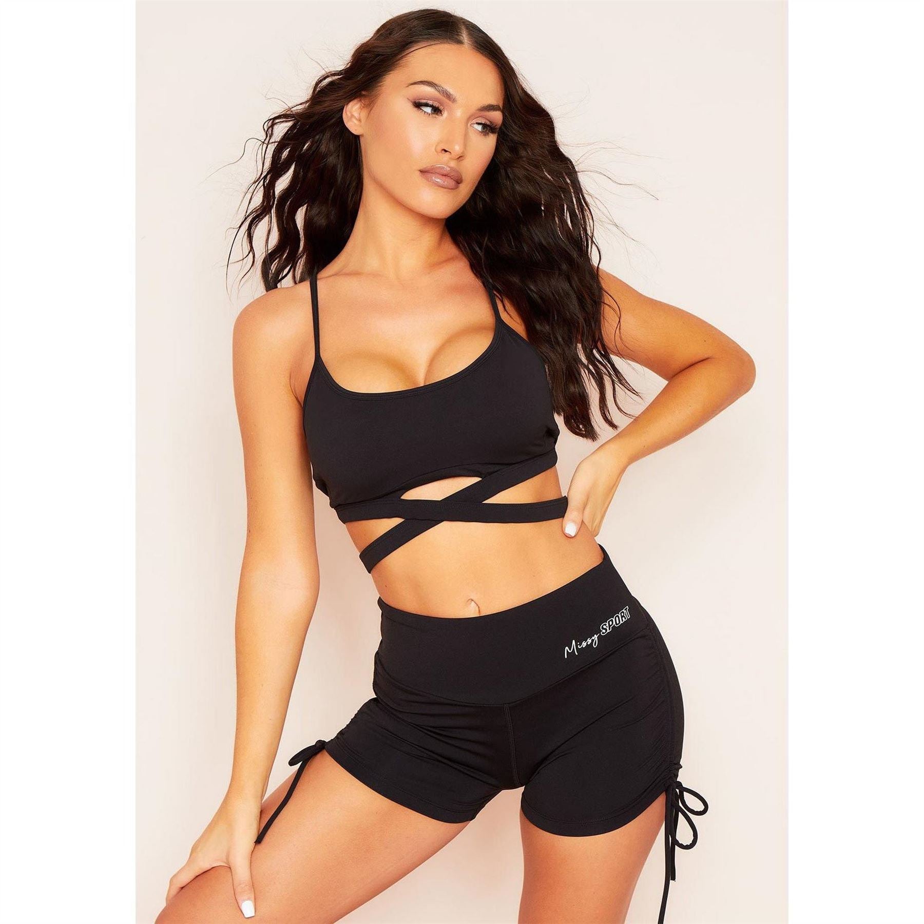 Missy Empire Sport Cross Strap Gym Bralet