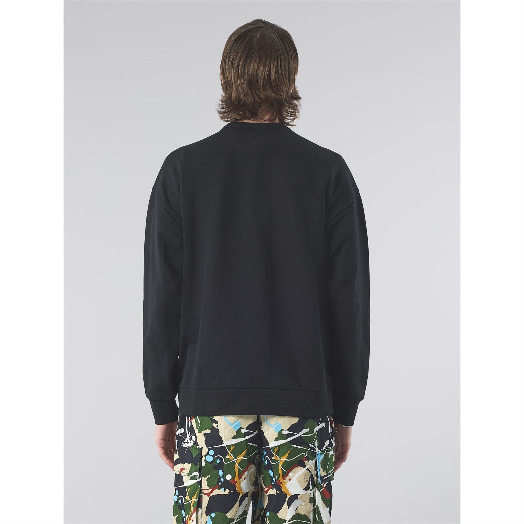 Pretty Green Box Print Logo Long Sleeve Sweatshirt