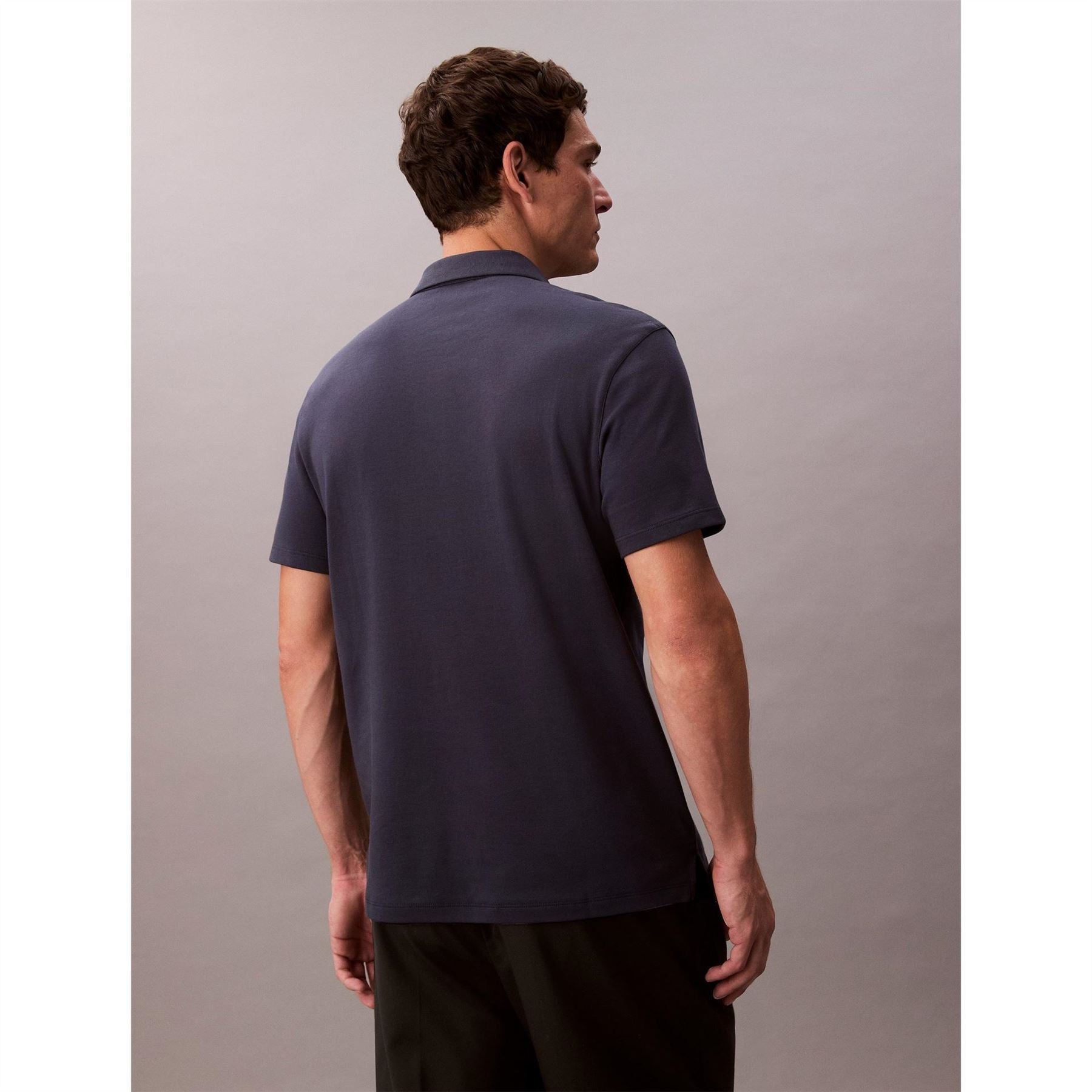 Calvin Klein Jeans Pima Collared Neck Short Sleeve Polo Shirt