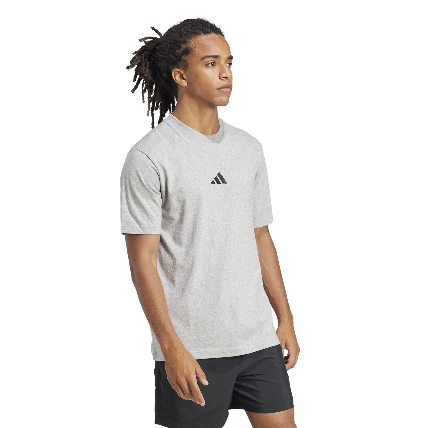 adidas Mens Essentials Single Jersey Logo T-Shirt