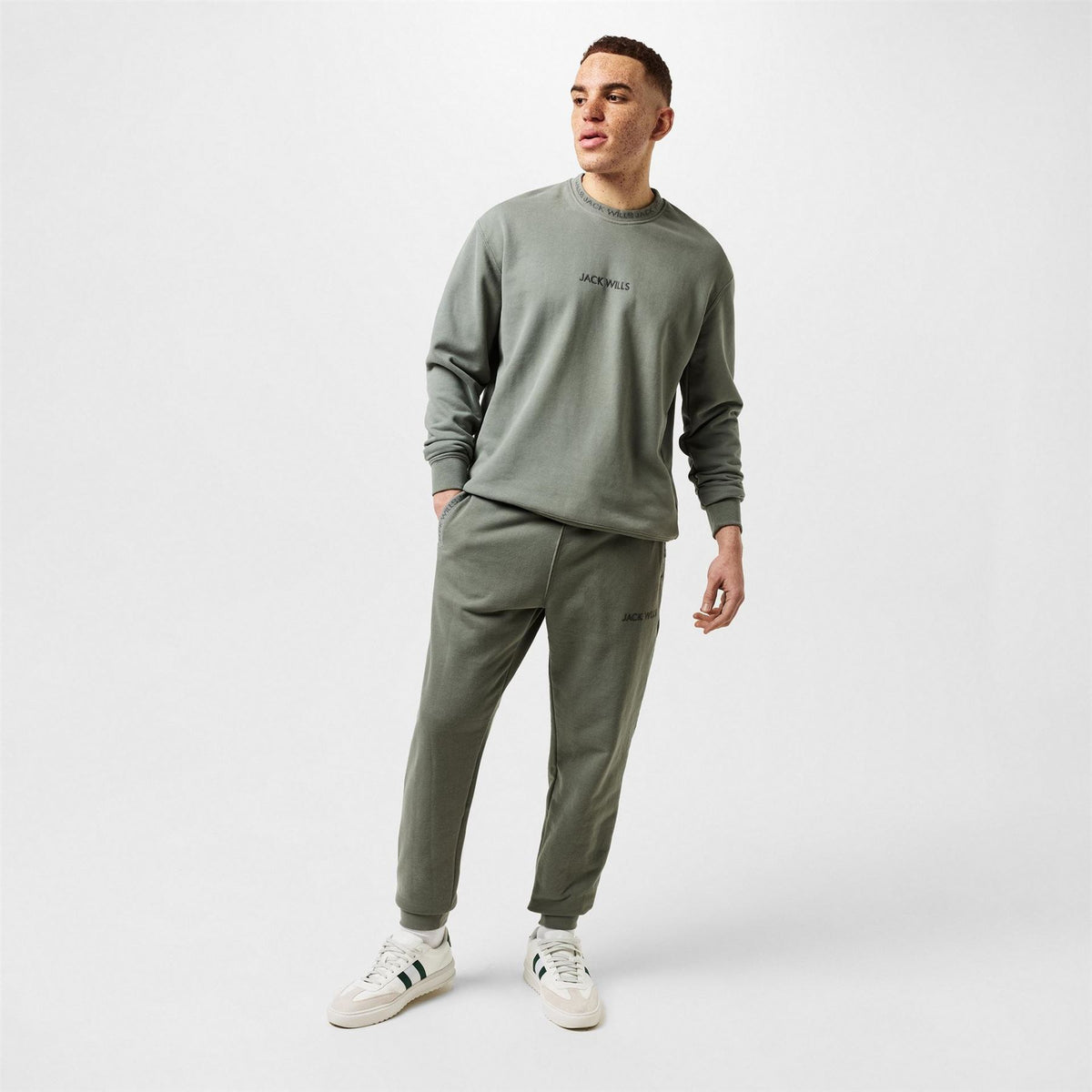 Jack Wills Mens Jacquard Crew Sweatshirt
