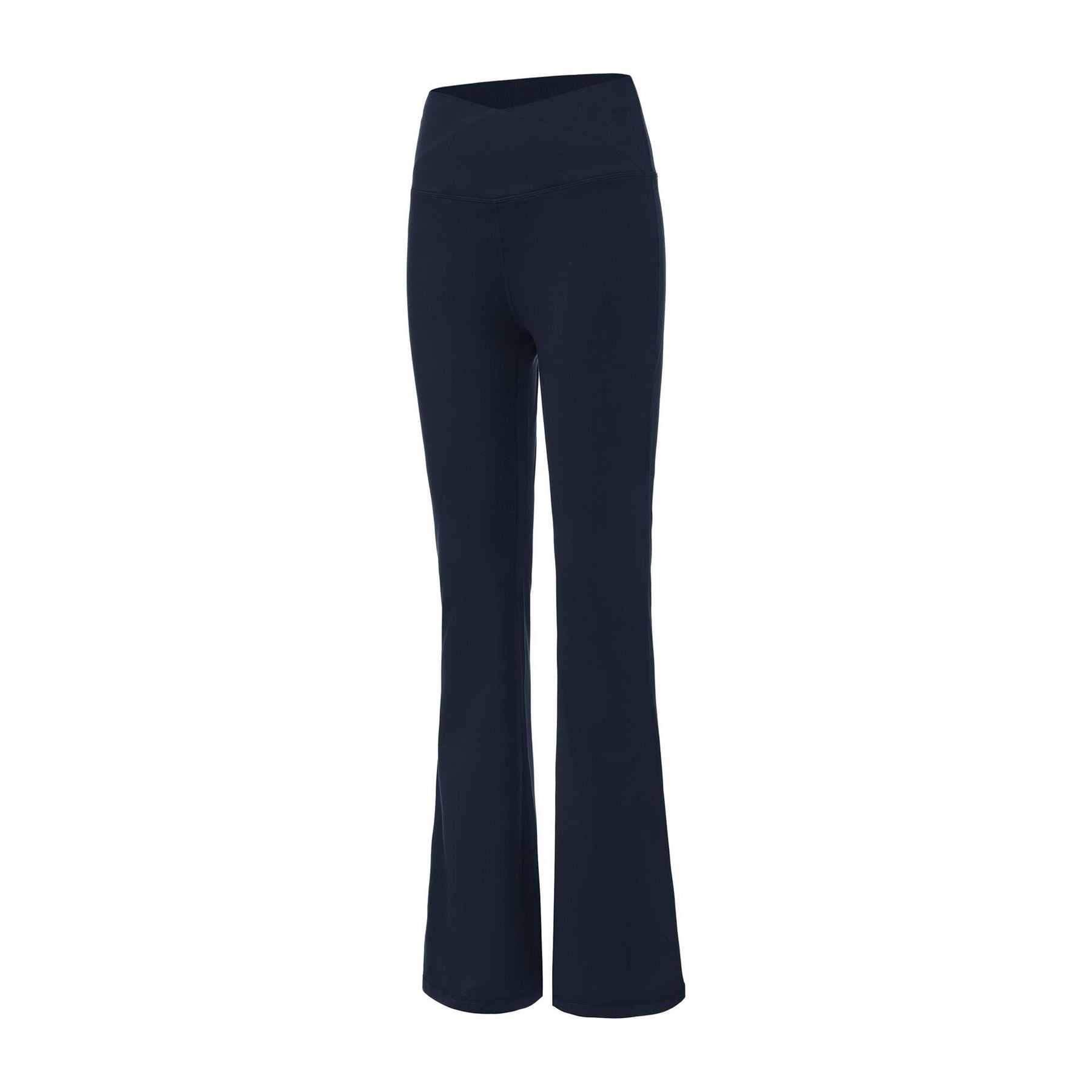 LA Gear Womens Crossover Waist Flared Leggings