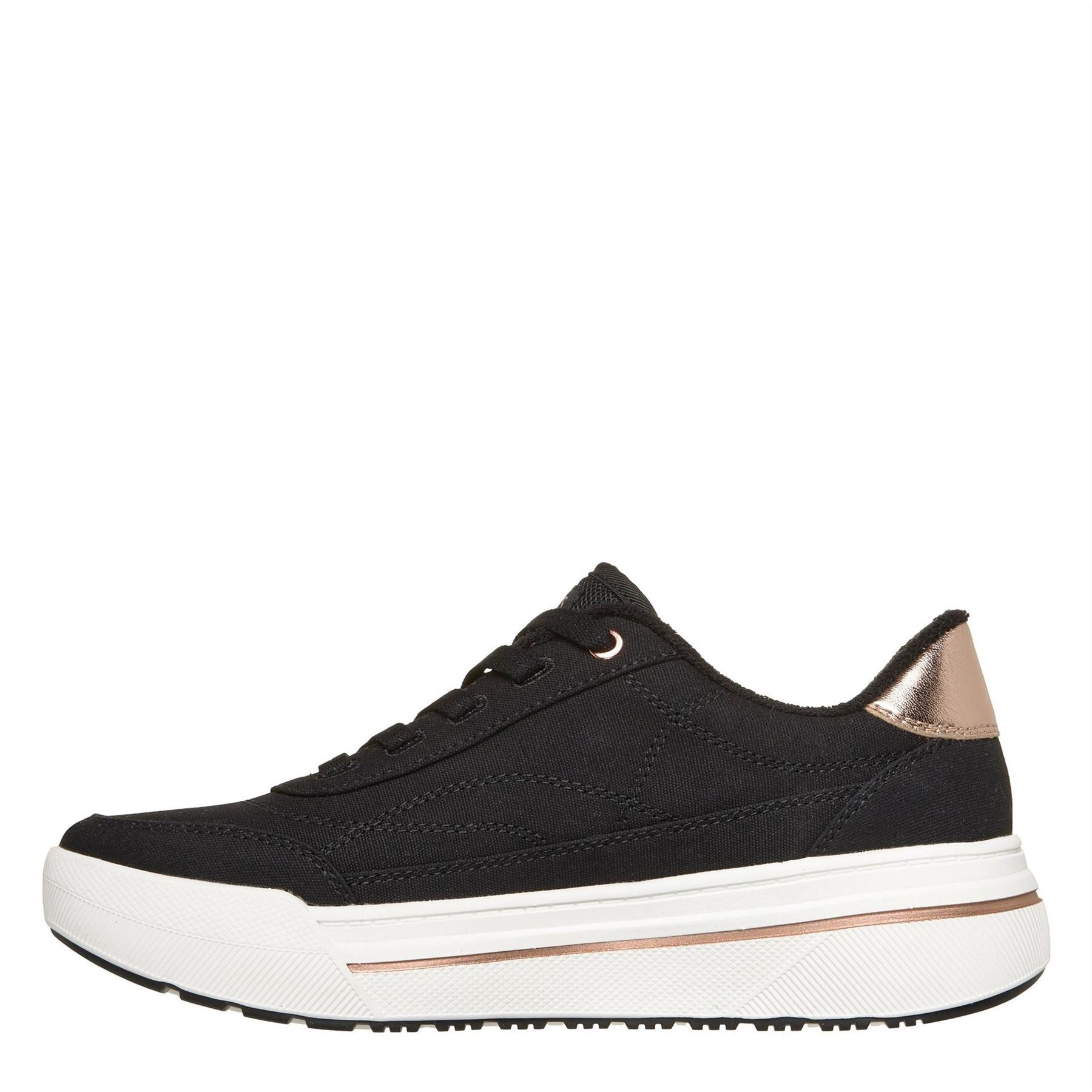 Skechers Arch Fit Arcade Hi Canvasas Low Top Trainers